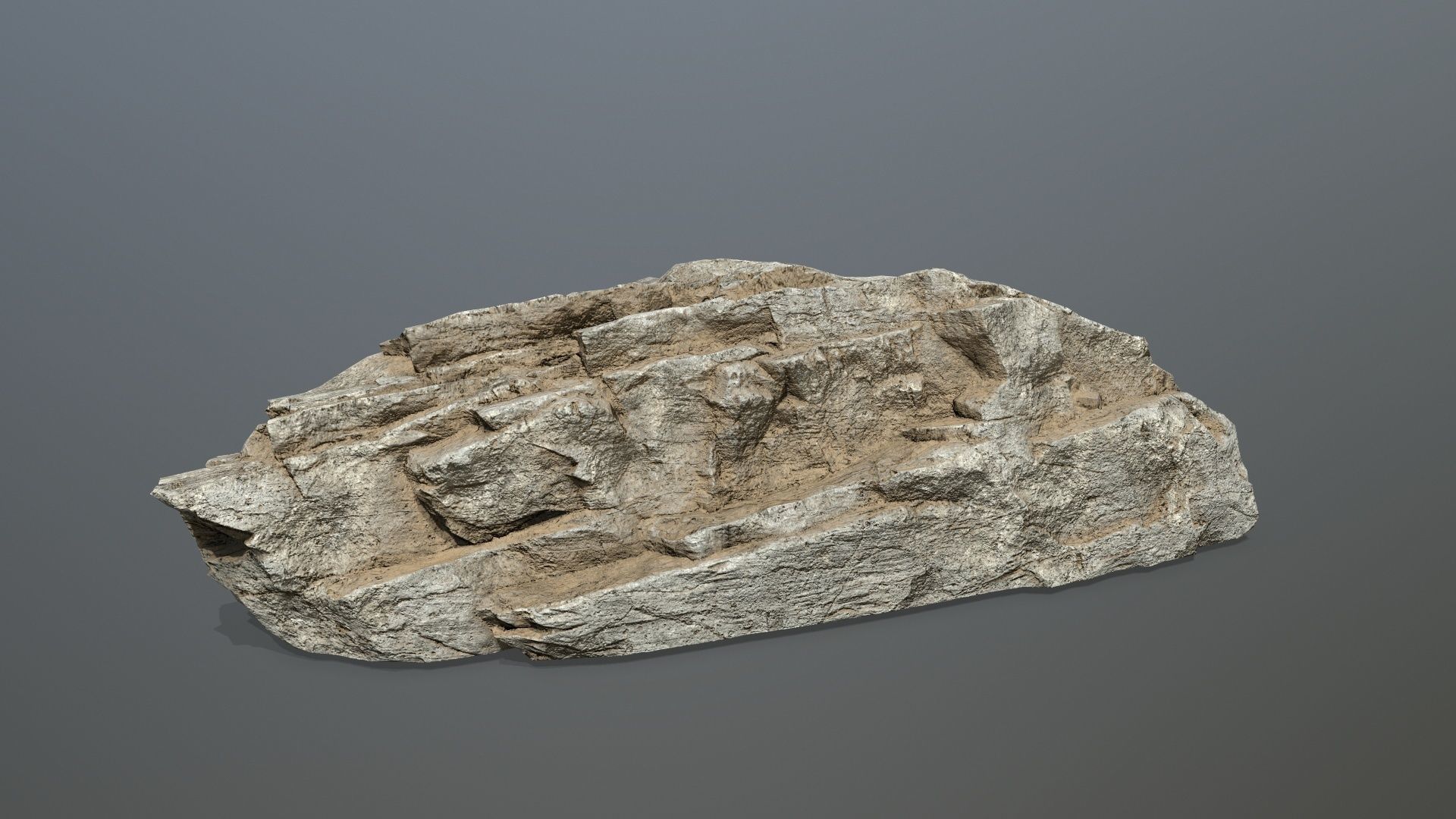 desert rocks 1 Low-poly 3D model_7