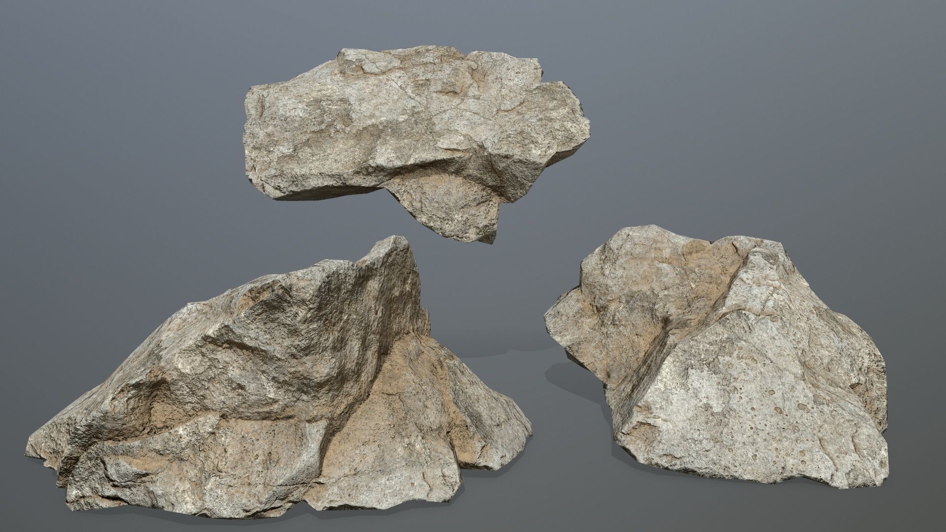 desert rocks 1 Low-poly 3D model_14