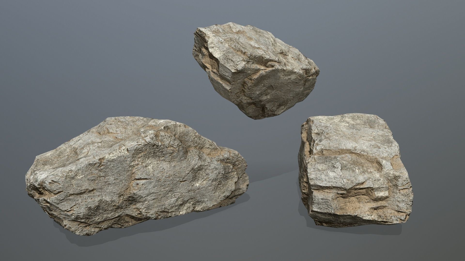desert rocks 1 Low-poly 3D model_20