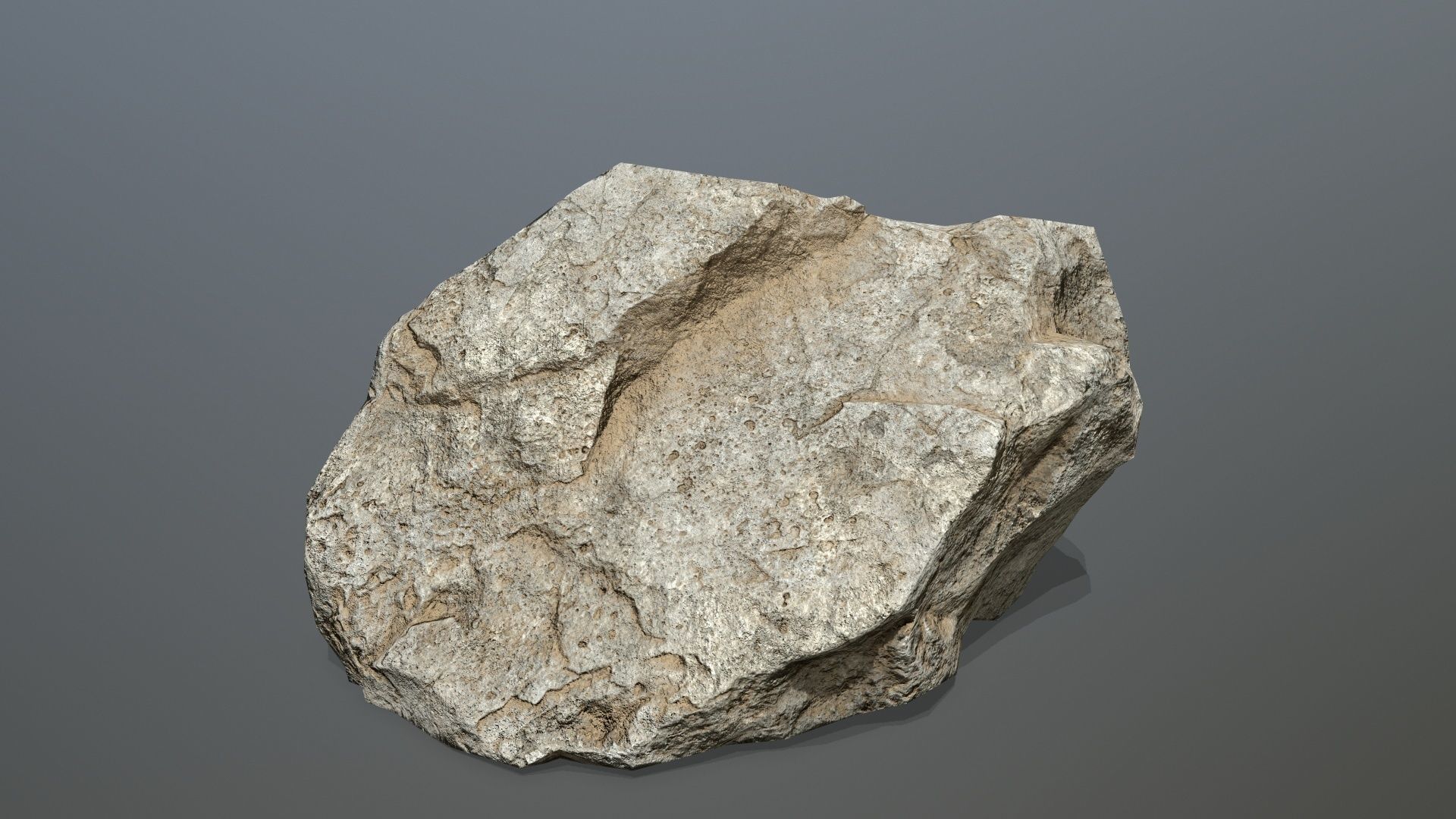 desert rocks 1 Low-poly 3D model_3