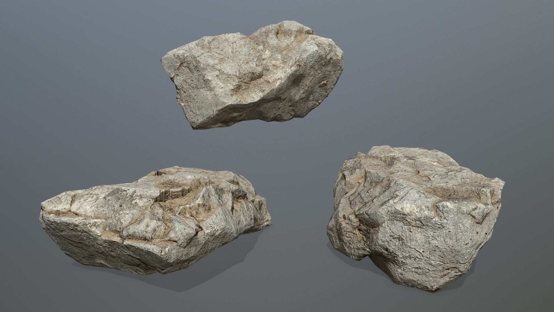 desert rocks 1 Low-poly 3D model_19