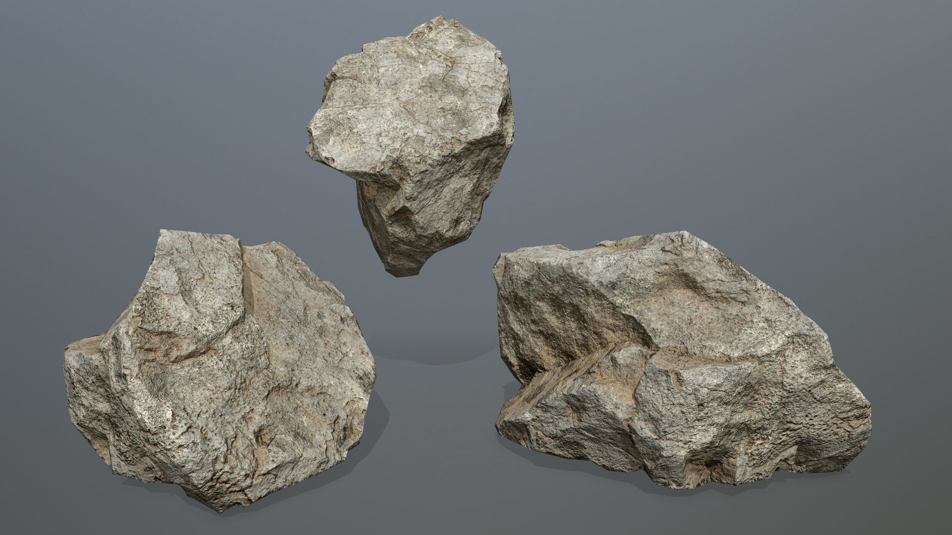 desert rocks 1 Low-poly 3D model_15