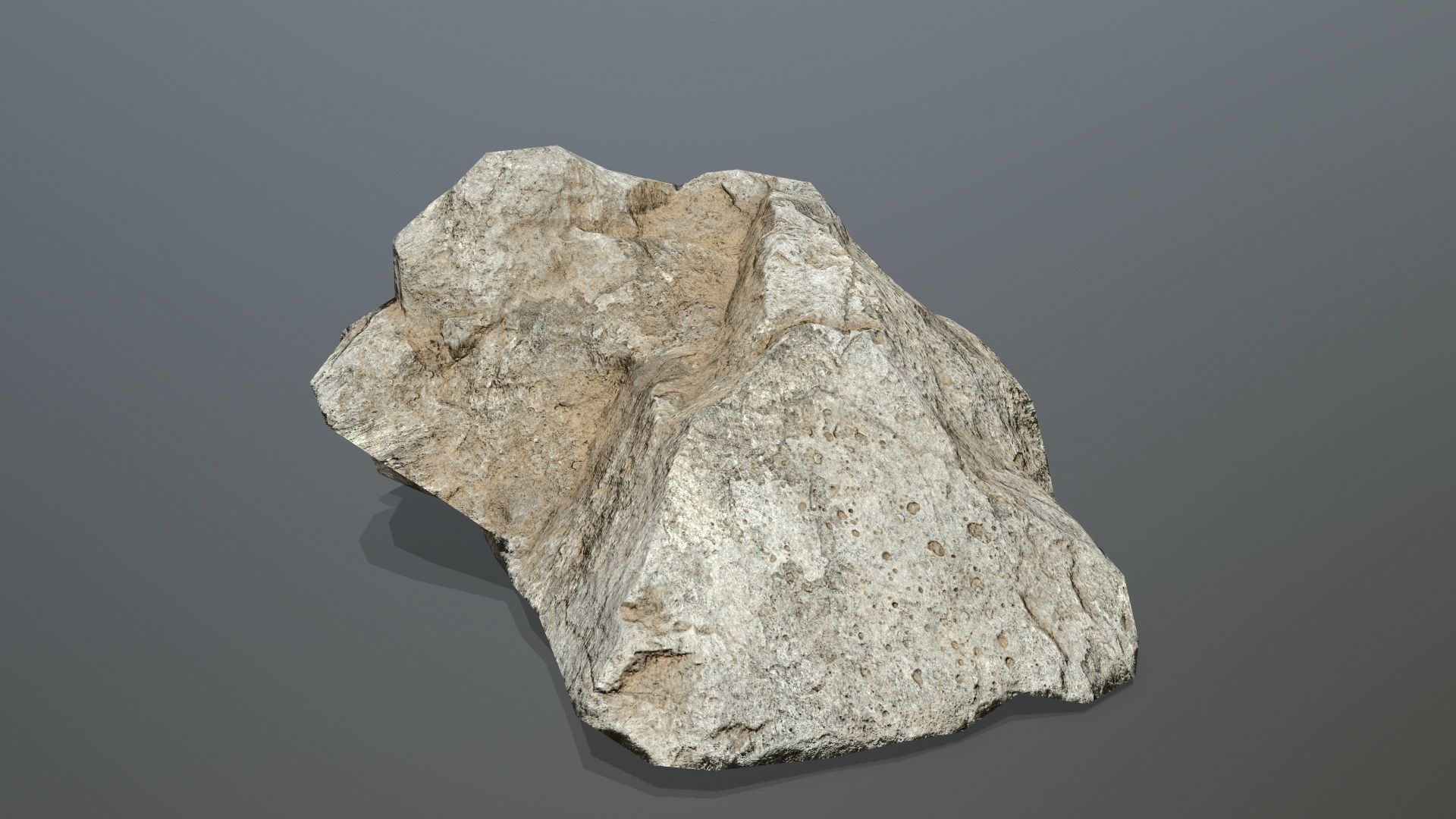 desert rocks 1 Low-poly 3D model_2