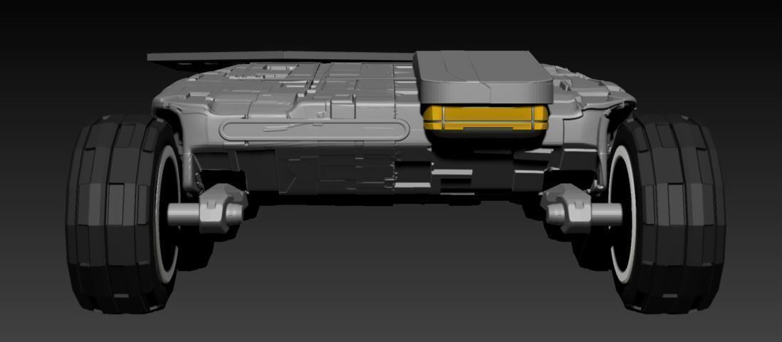Heli-Pad Futuristic Sci-Fi  Armoured Vehicle 3D model_8
