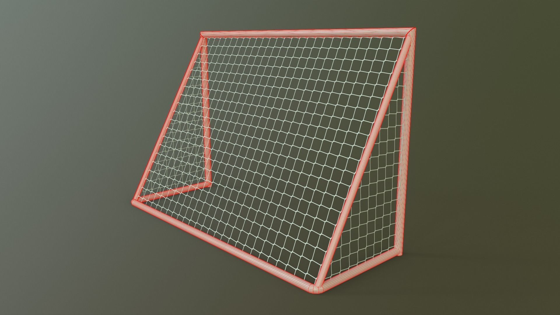 PBR Soccer Football Goal Post A Low-poly 3D model_19