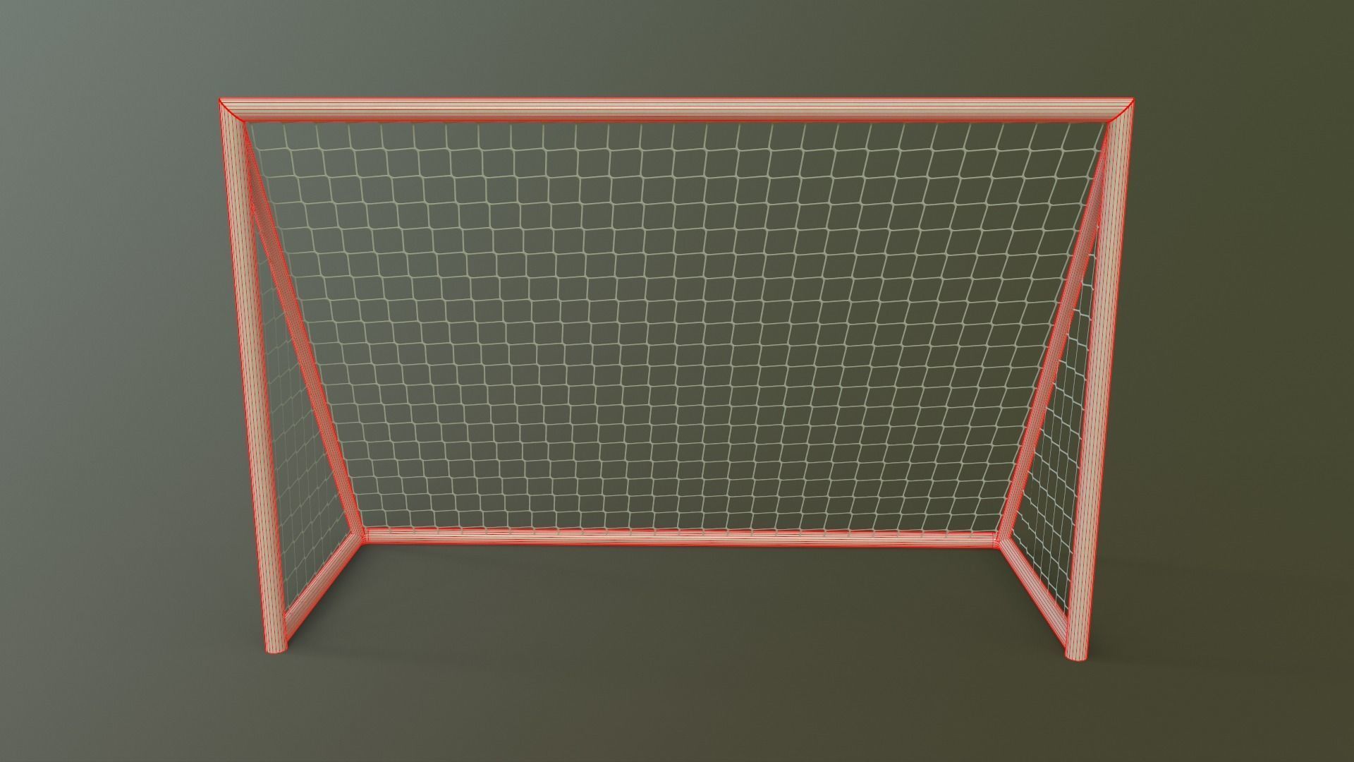 PBR Soccer Football Goal Post A Low-poly 3D model_17