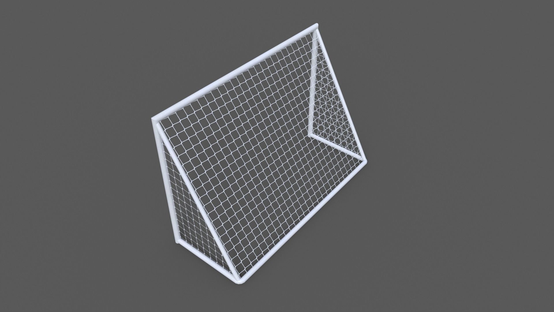 PBR Soccer Football Goal Post A Low-poly 3D model_8