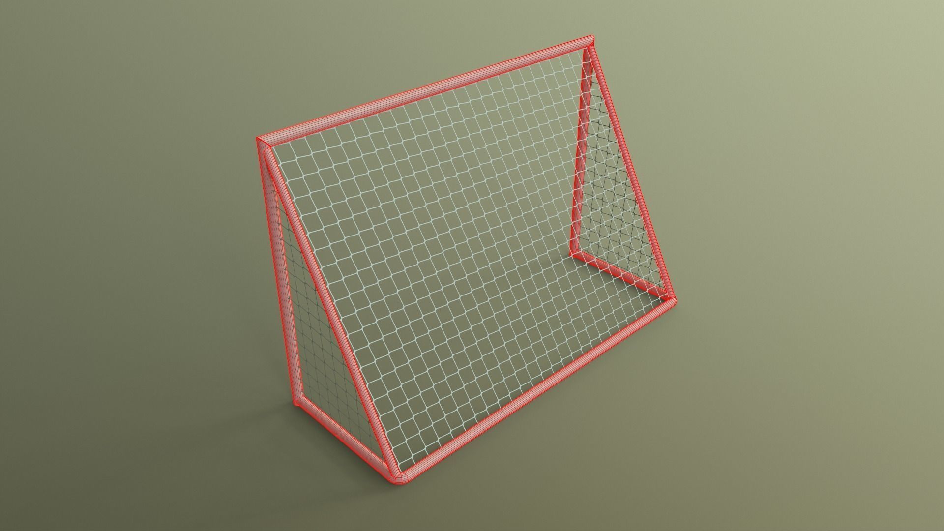 PBR Soccer Football Goal Post A Low-poly 3D model_22