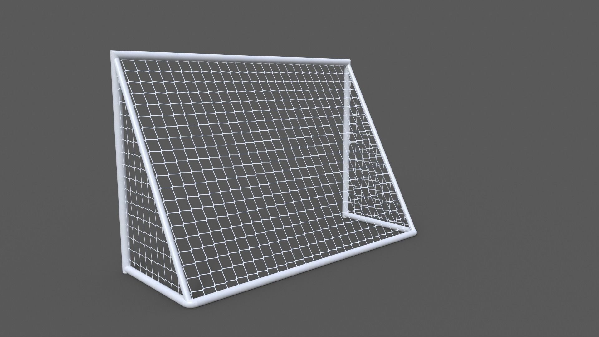 PBR Soccer Football Goal Post A Low-poly 3D model_7