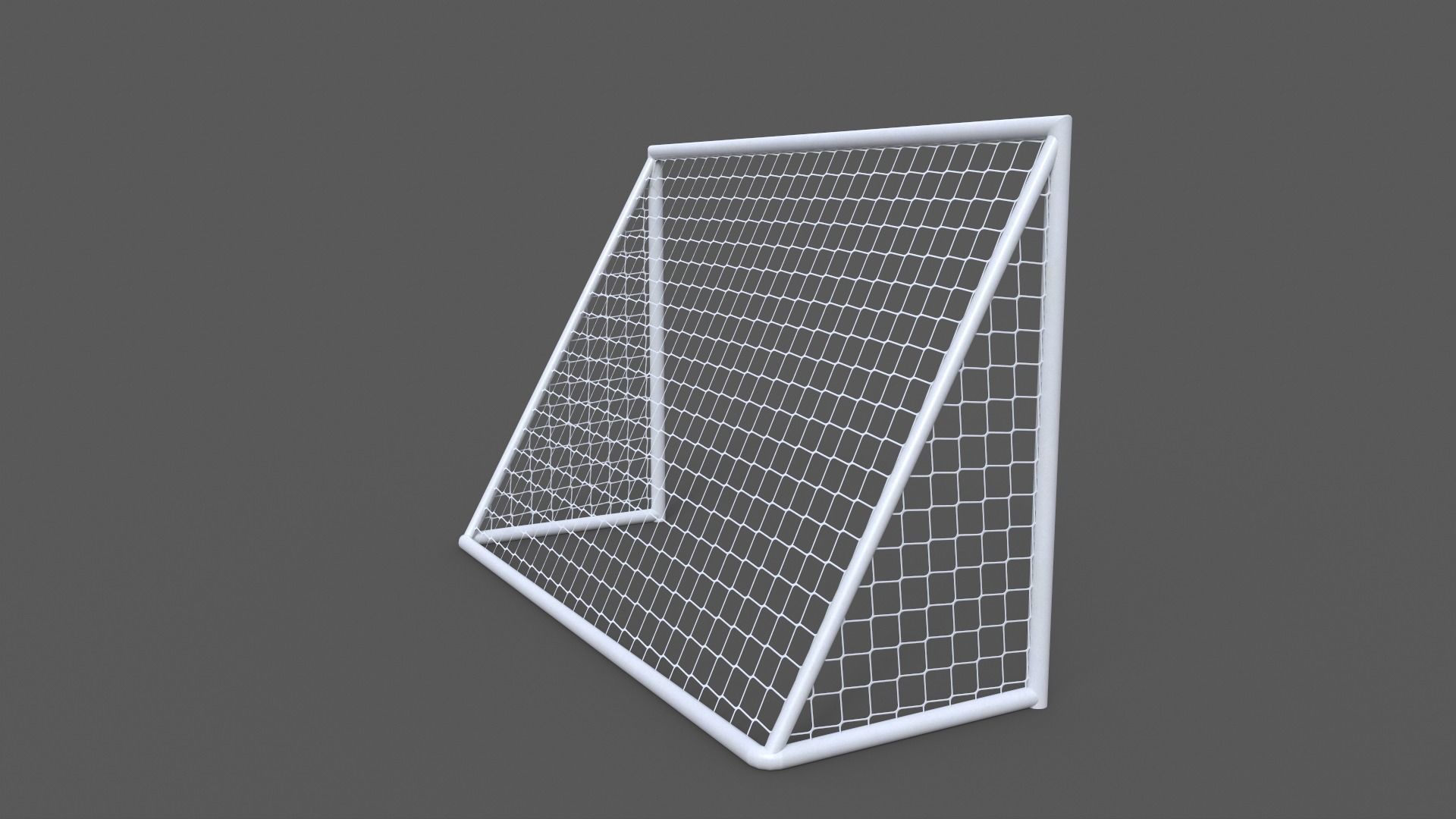PBR Soccer Football Goal Post A Low-poly 3D model_5
