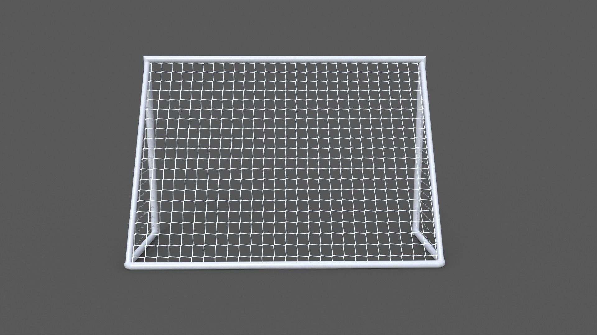 PBR Soccer Football Goal Post A Low-poly 3D model_6