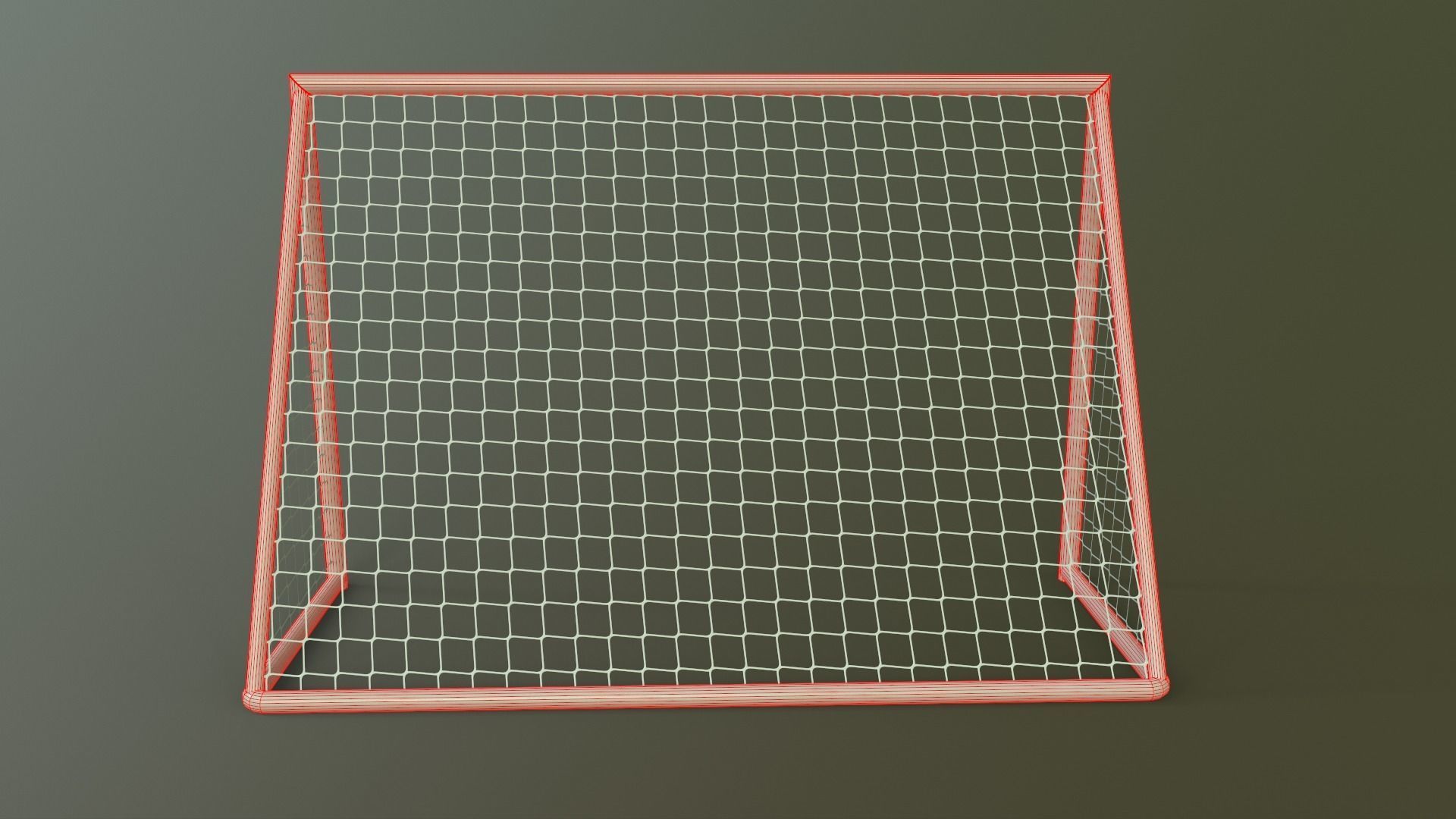 PBR Soccer Football Goal Post A Low-poly 3D model_20