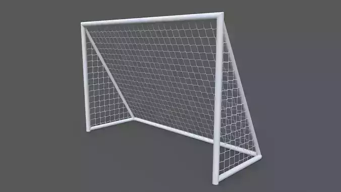 PBR Soccer Football Goal Post A Low-poly 3D model