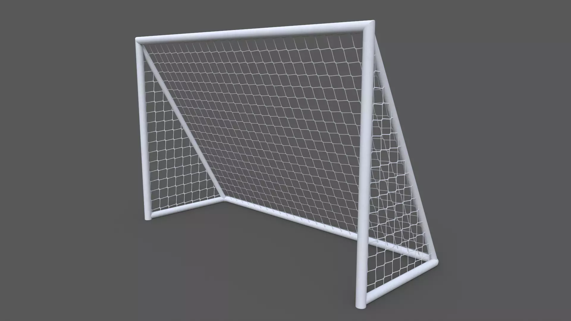 PBR Soccer Football Goal Post A Low-poly 3D model_0