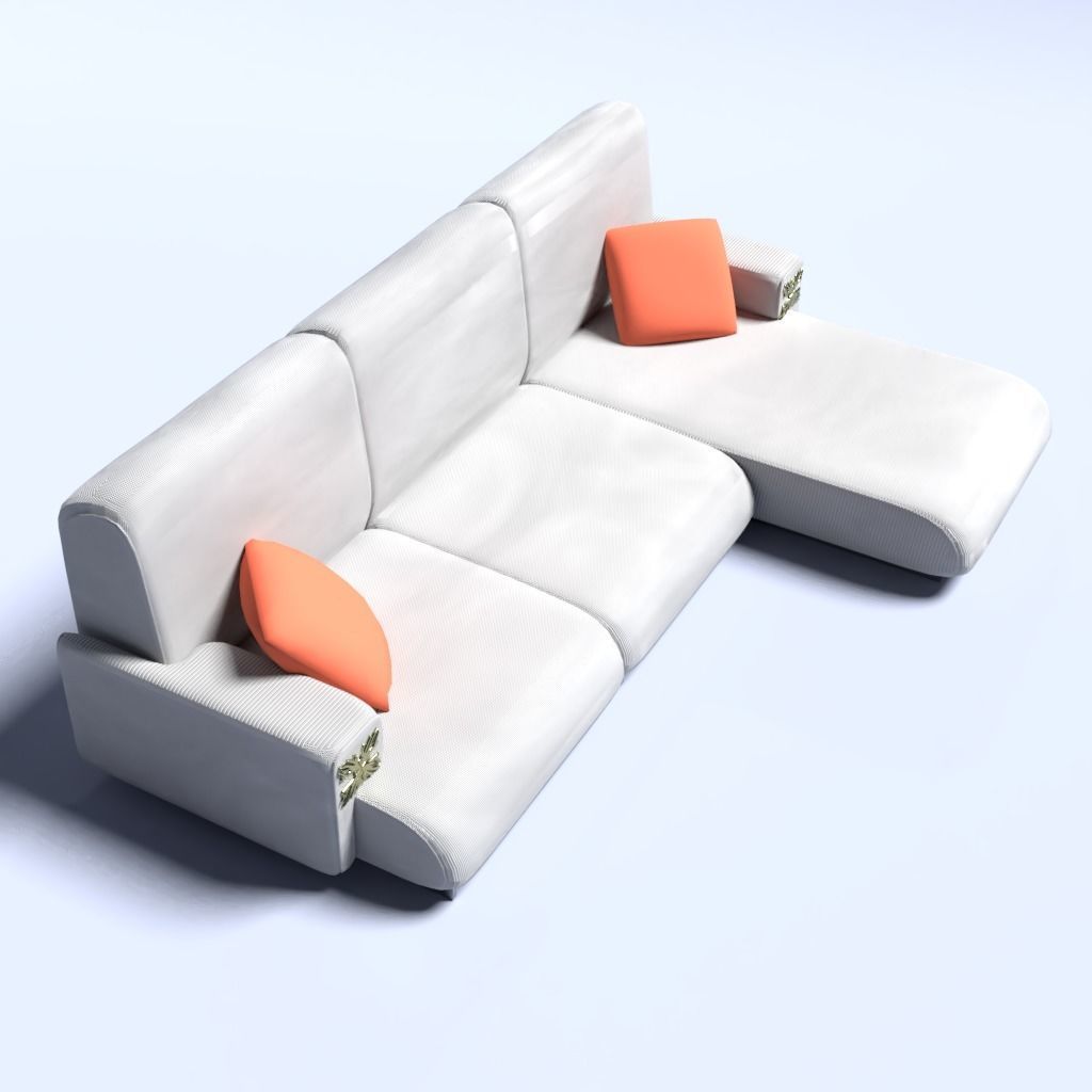 Couch sofa 3D model_3
