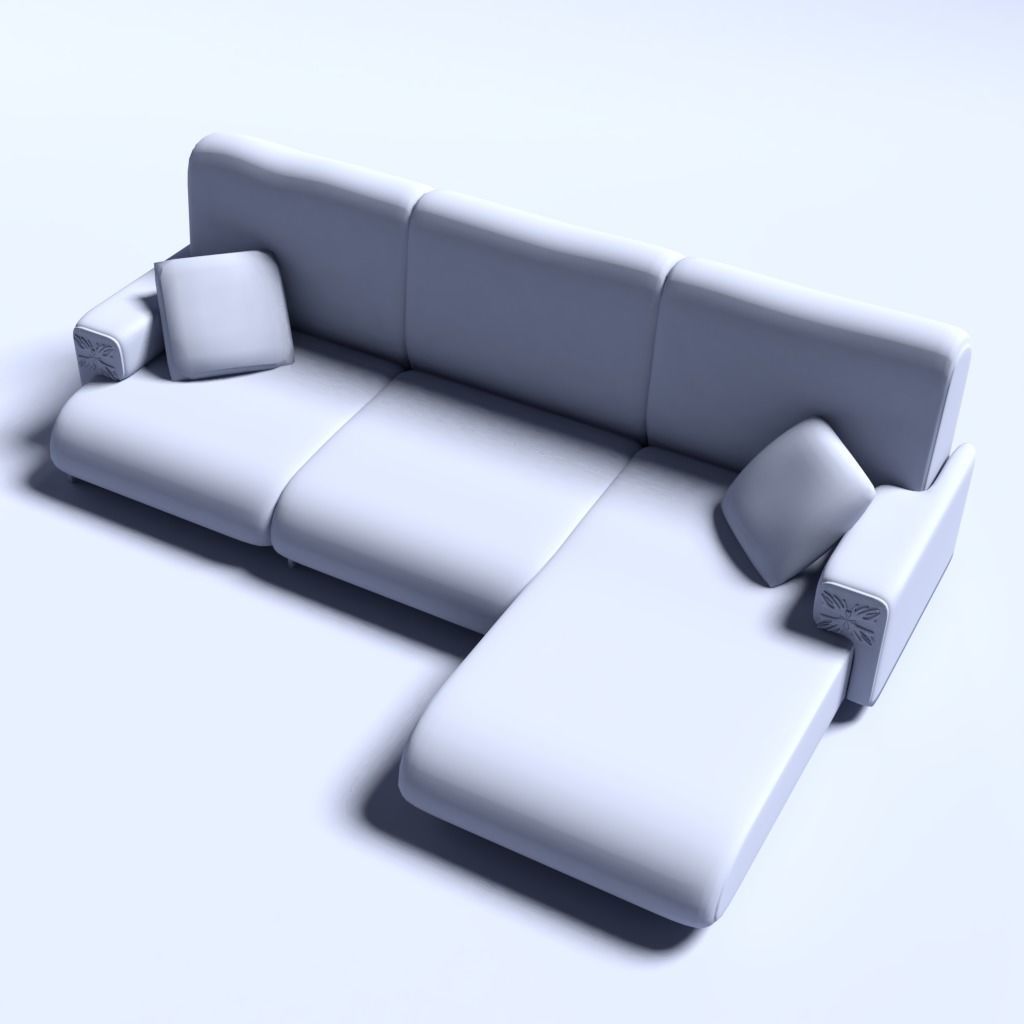 Couch sofa 3D model_1