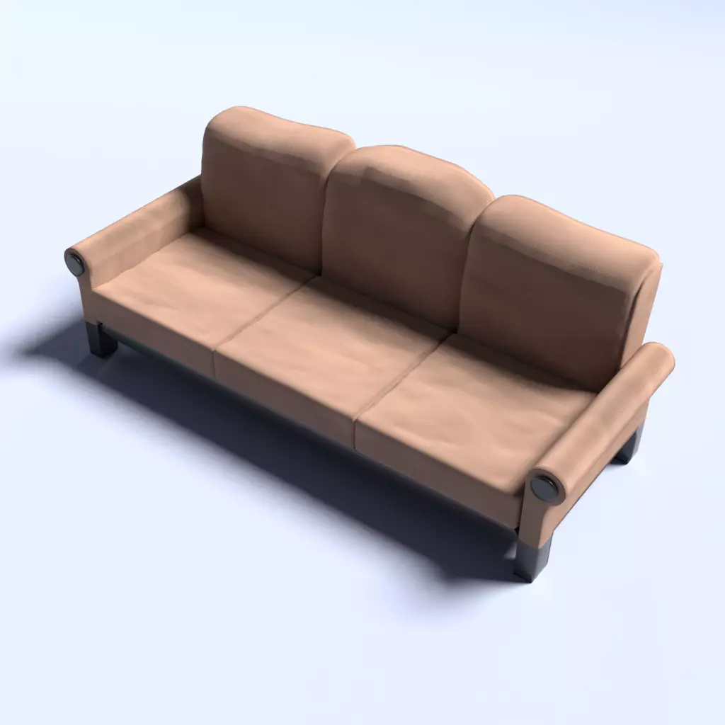 Couch sofa 3D model_0