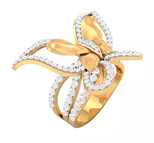 butterfly ladies ring