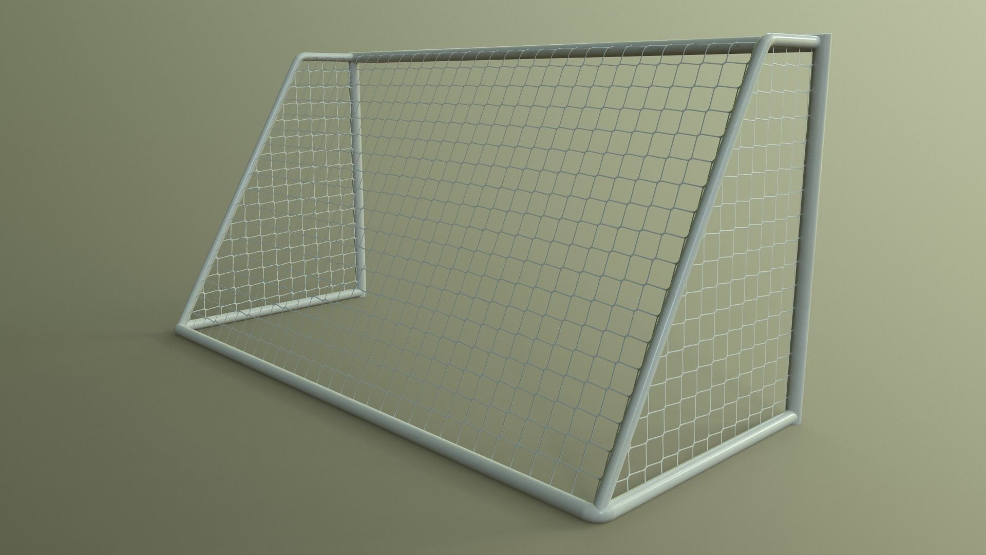 PBR Soccer Football Goal Post B Low-poly 3D model_12