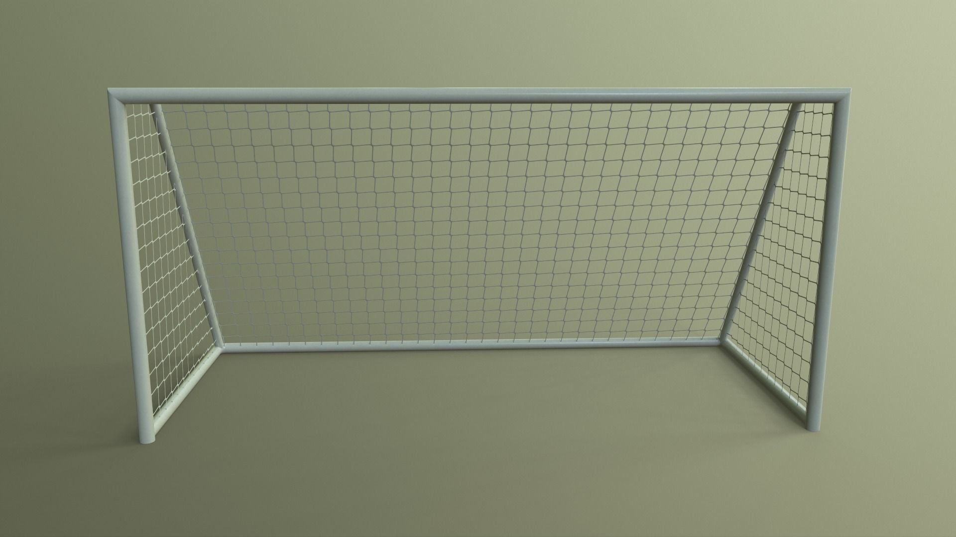 PBR Soccer Football Goal Post B Low-poly 3D model_10