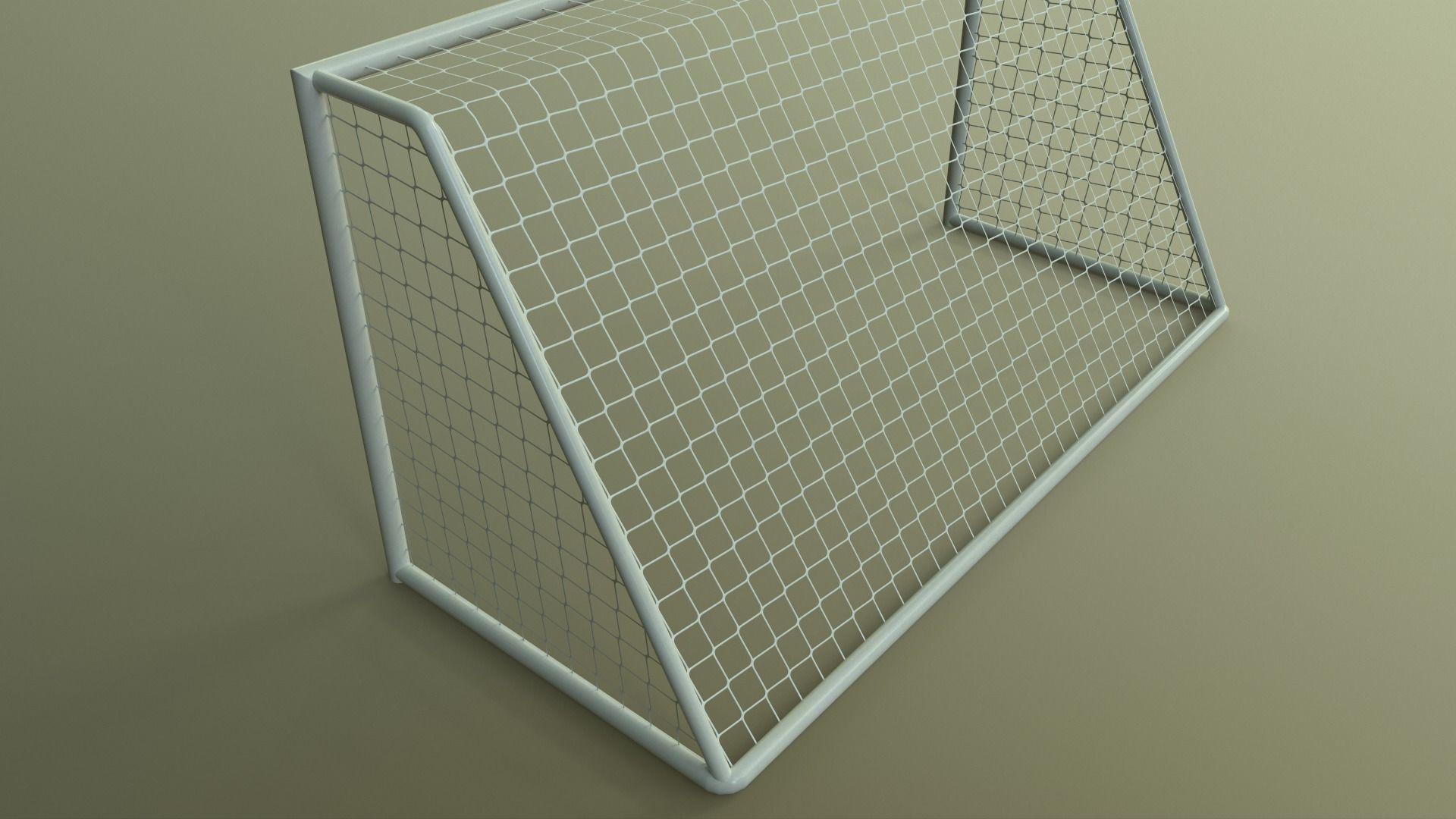 PBR Soccer Football Goal Post B Low-poly 3D model_15