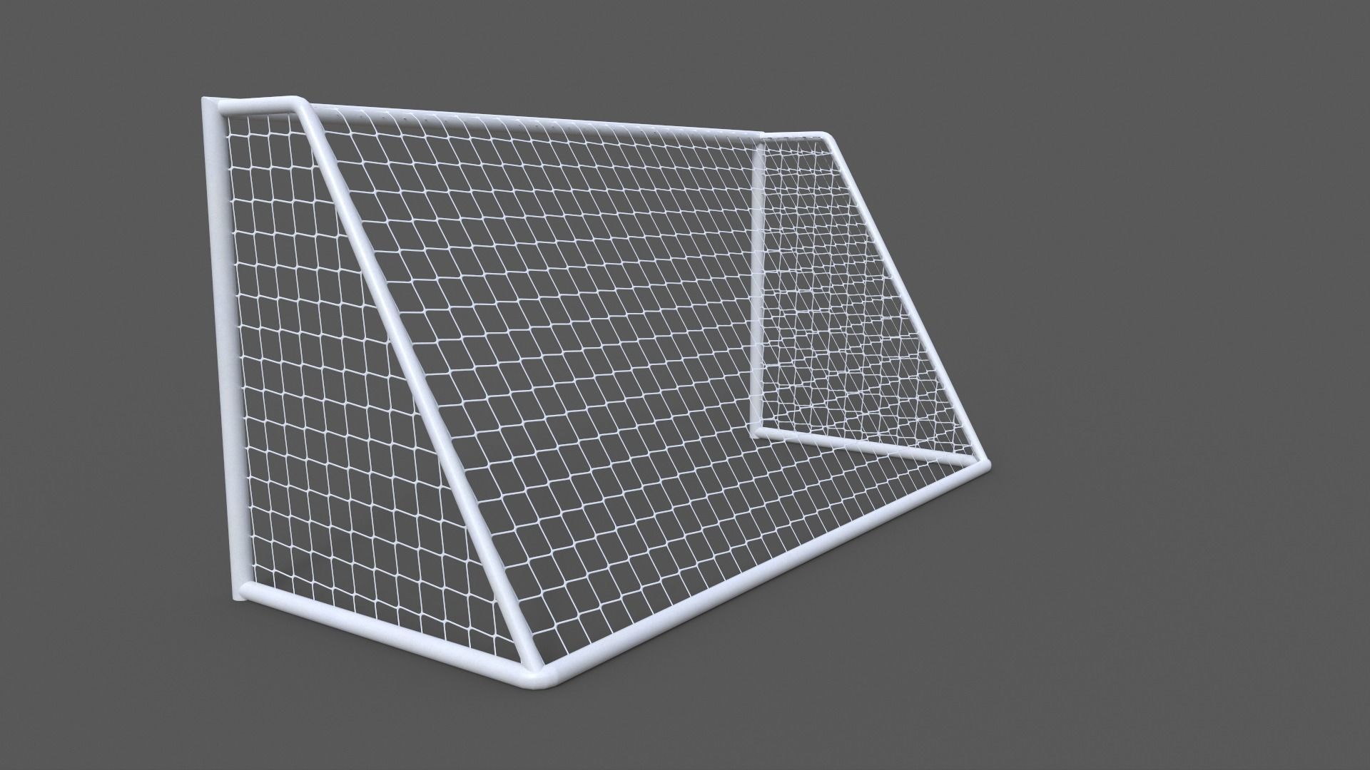 PBR Soccer Football Goal Post B Low-poly 3D model_7