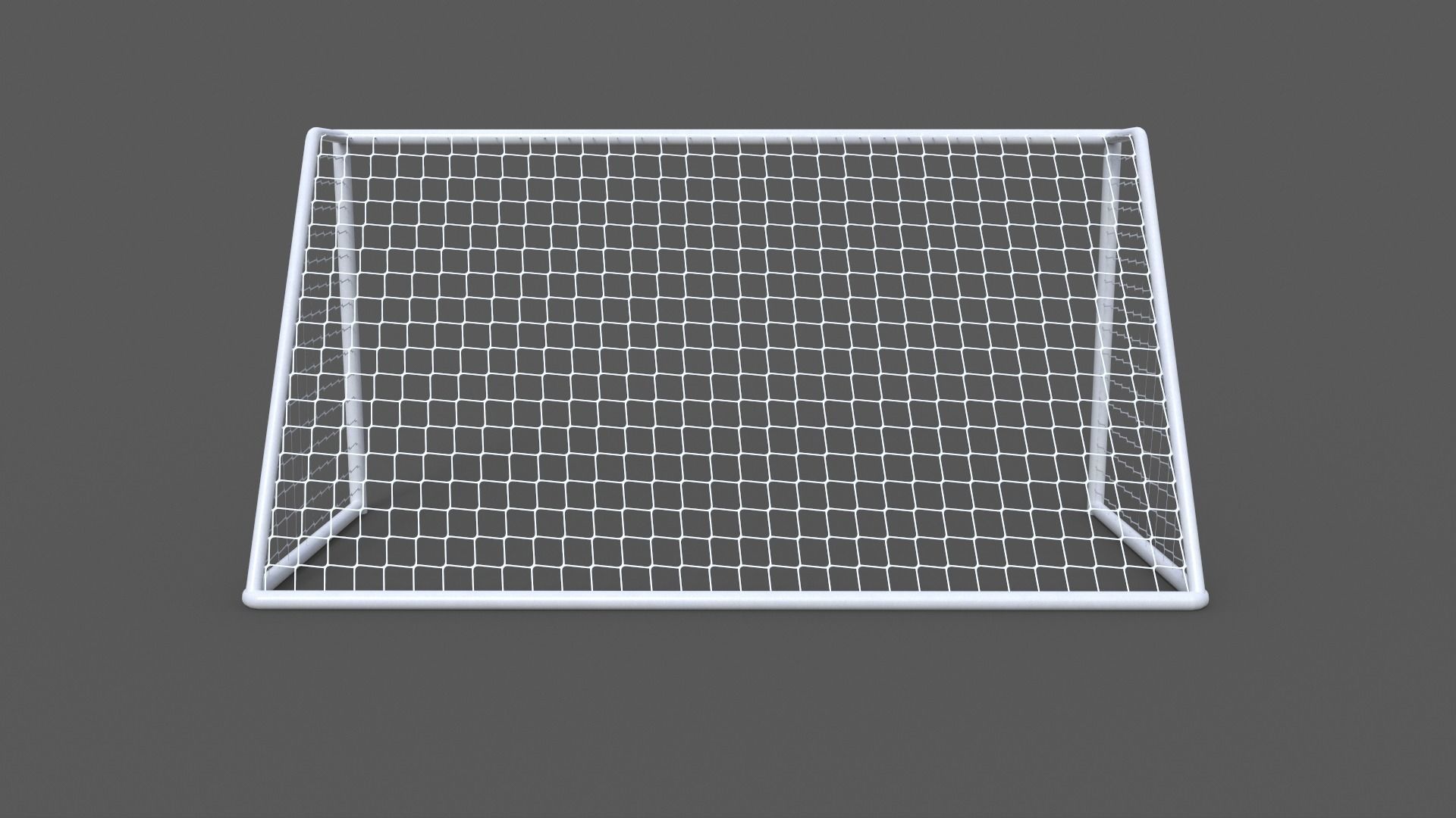 PBR Soccer Football Goal Post B Low-poly 3D model_6