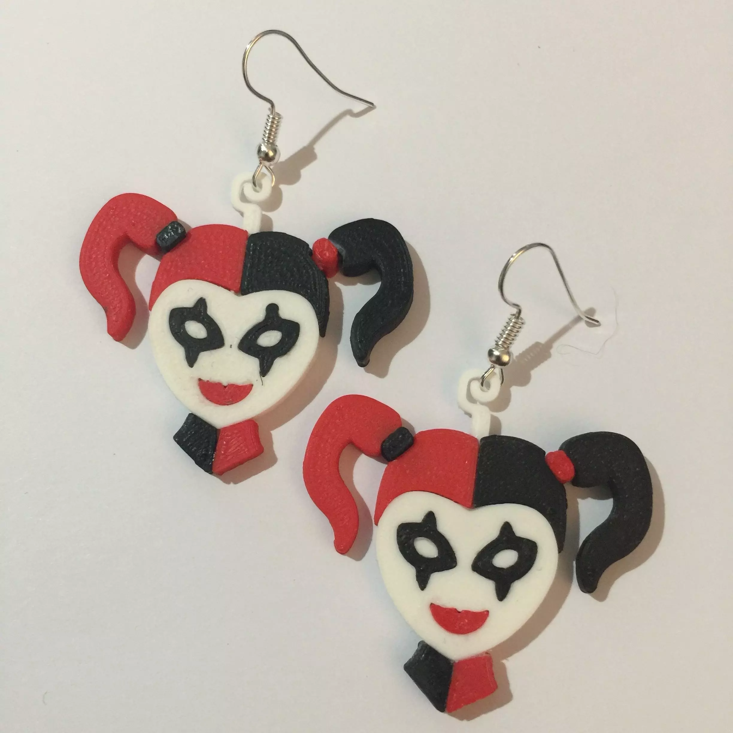 Harley Quinn Earrings 3D print model