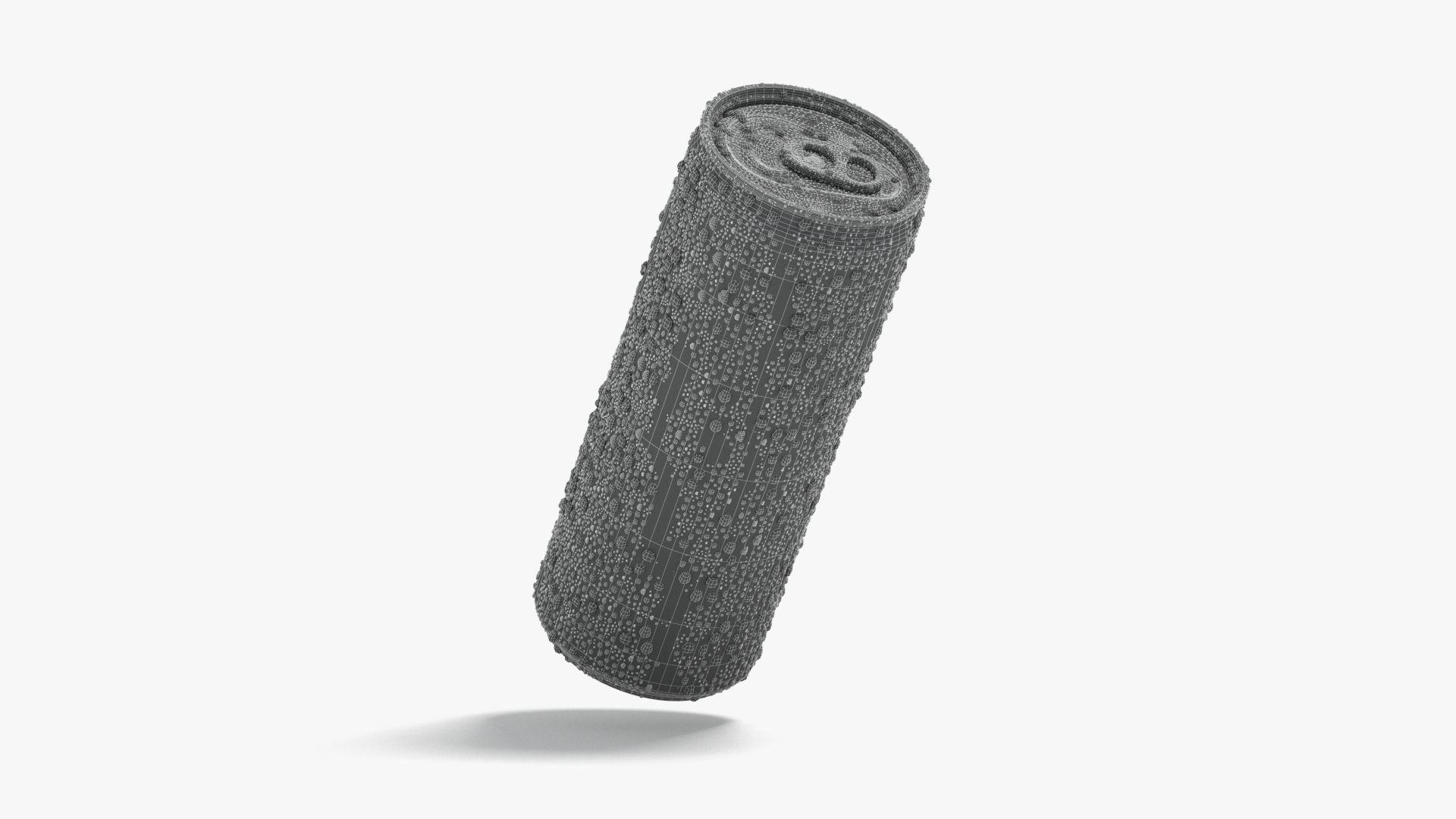 Aluminium Soda Can 450 ml with drops 3D model_6