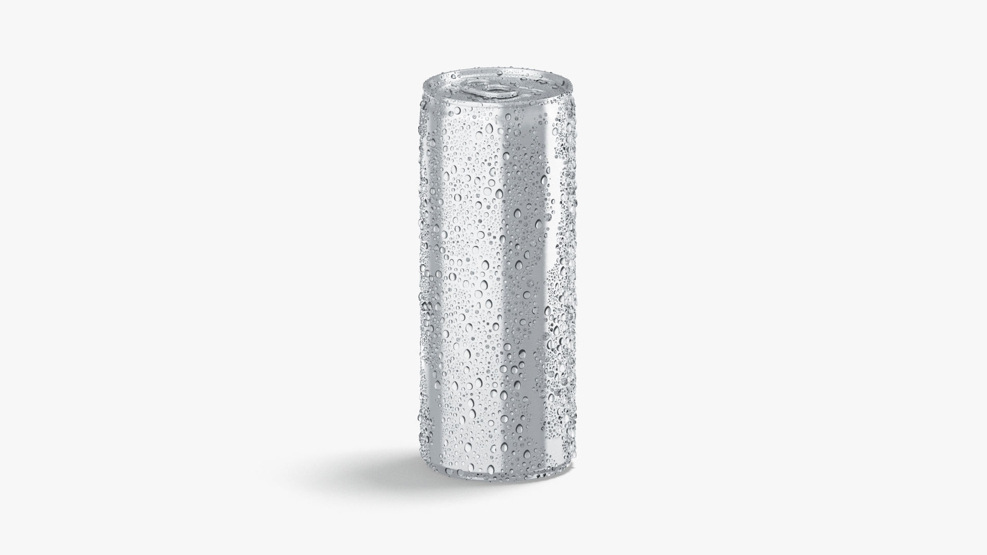 Aluminium Soda Can 450 ml with drops 3D model_4