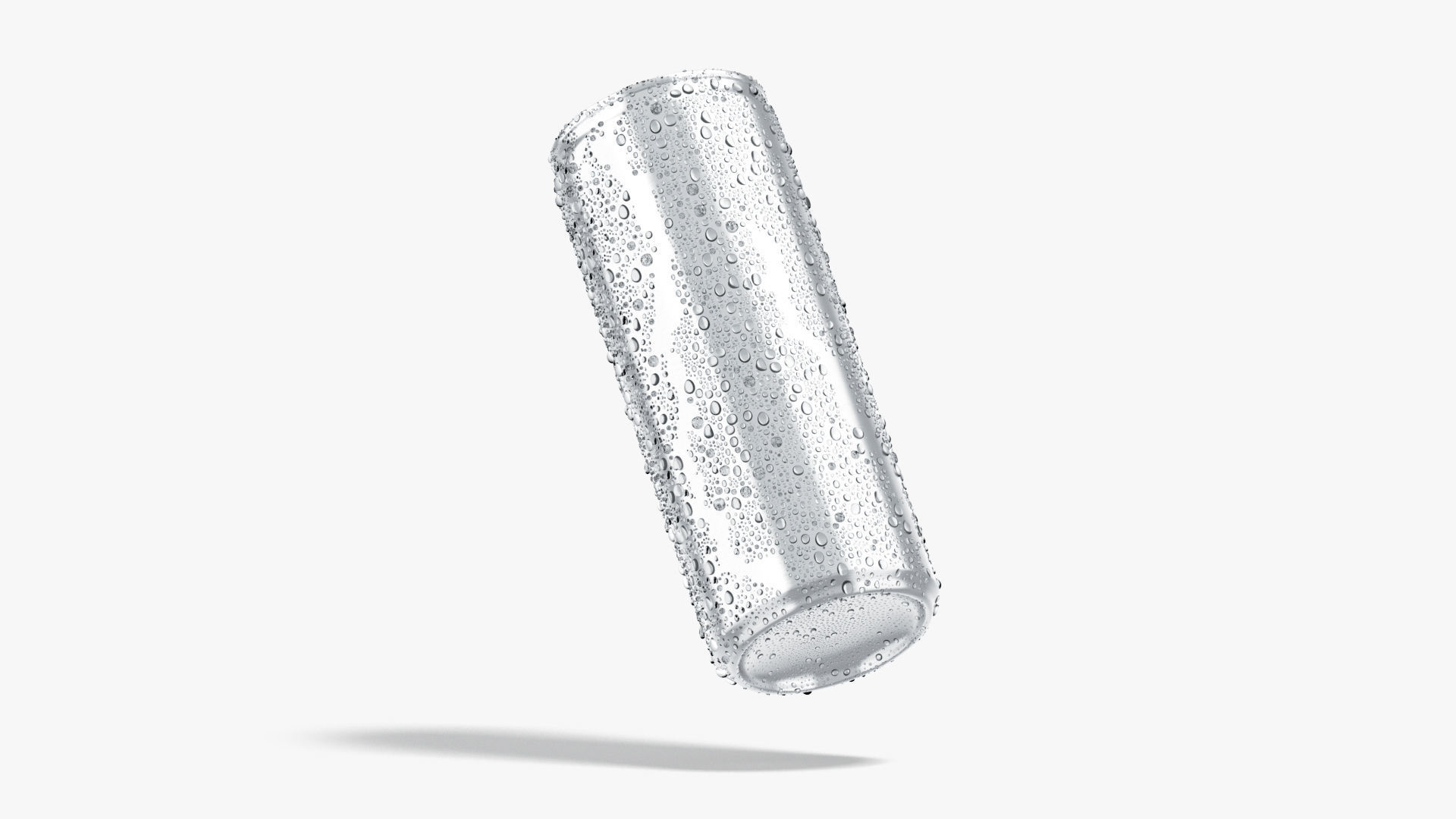 Aluminium Soda Can 450 ml with drops 3D model_2