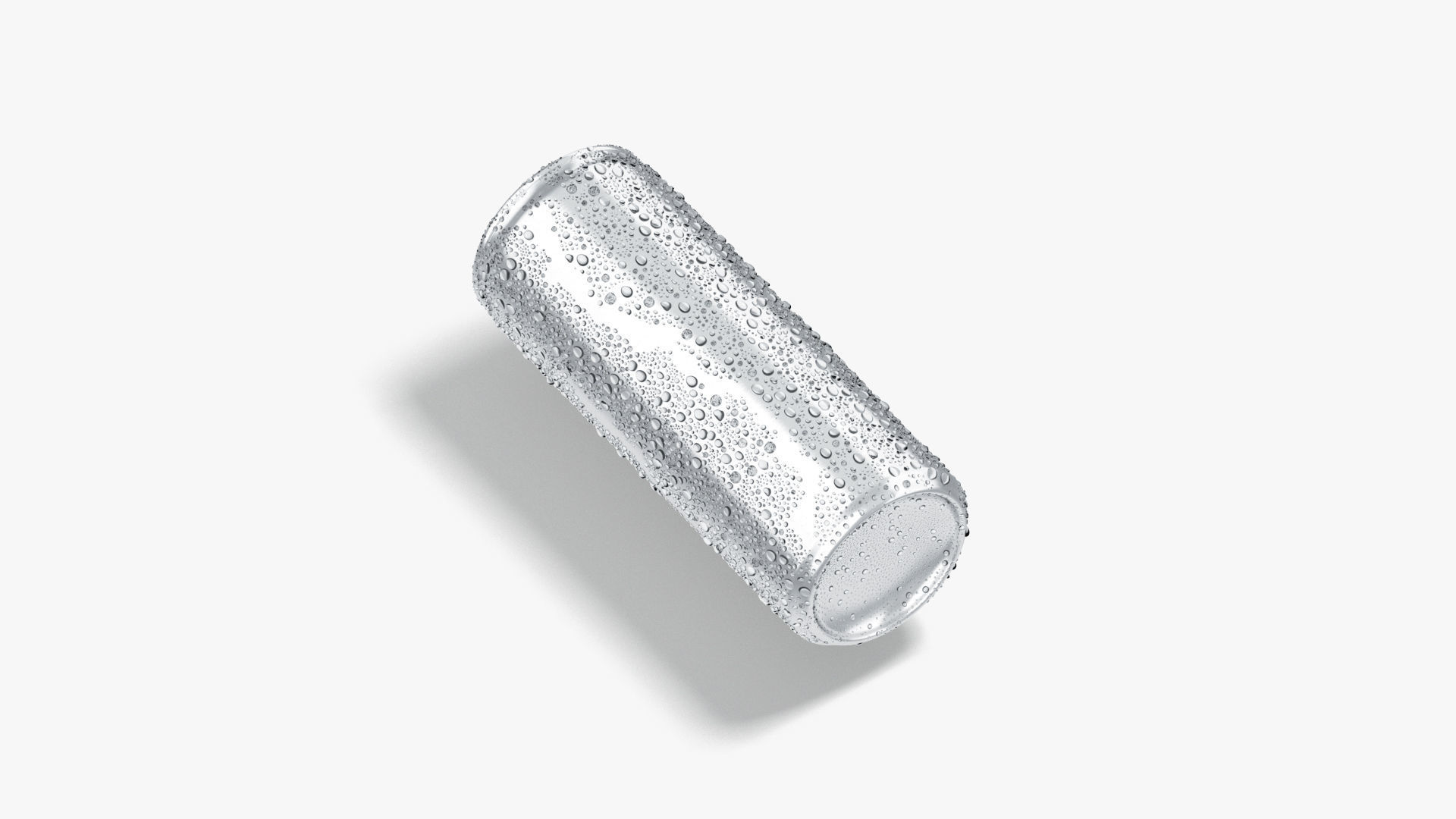 Aluminium Soda Can 450 ml with drops 3D model_3