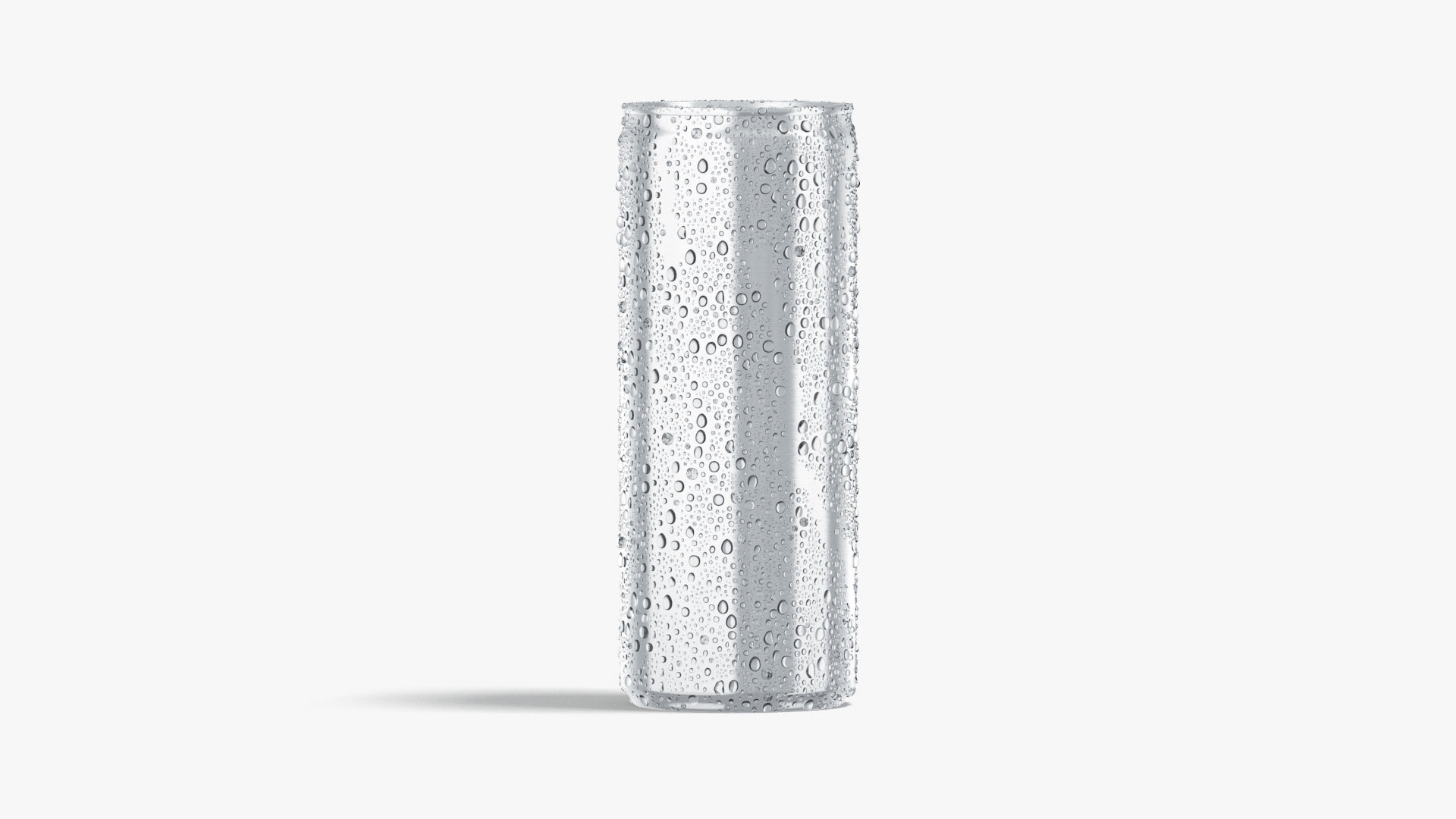 Aluminium Soda Can 450 ml with drops 3D model_1