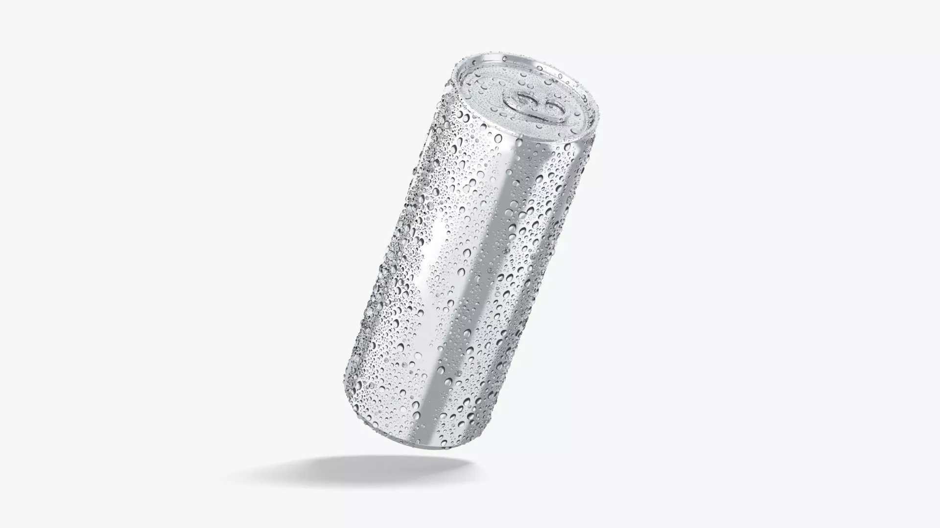 Aluminium Soda Can 450 ml with drops 3D model_0