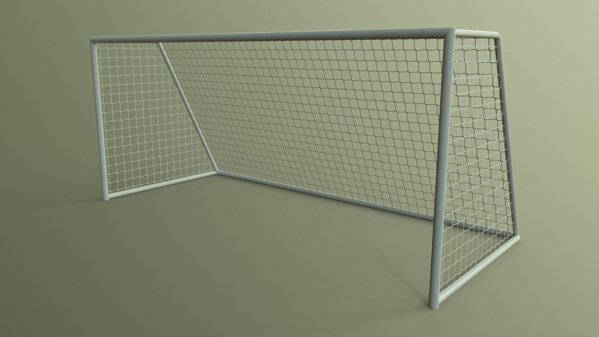 PBR Soccer Football Goal Post C Low-poly 3D model_9