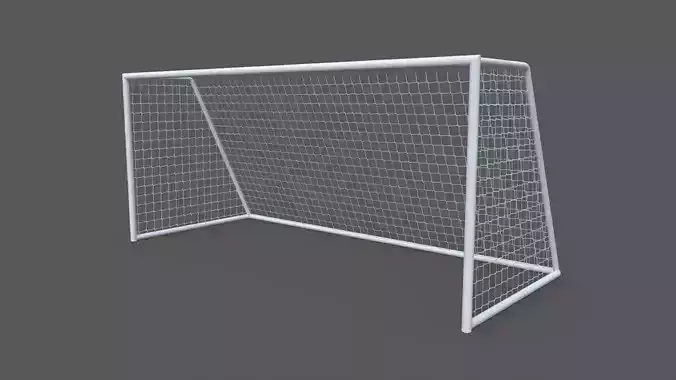 PBR Soccer Football Goal Post C Low-poly 3D model