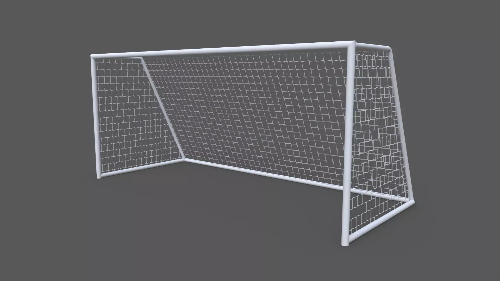 PBR Soccer Football Goal Post C Low-poly 3D model_0