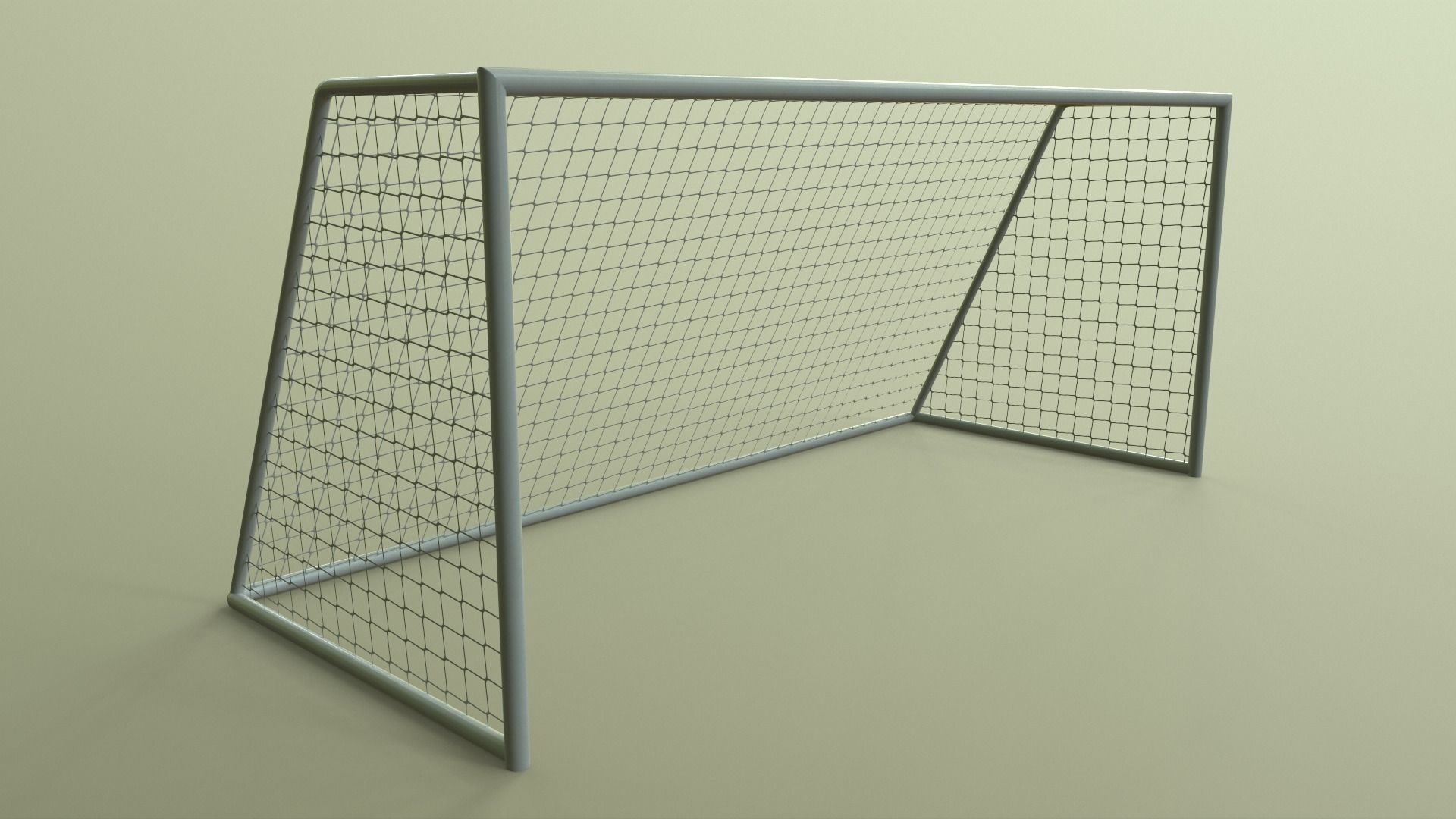 PBR Soccer Football Goal Post C Low-poly 3D model_11
