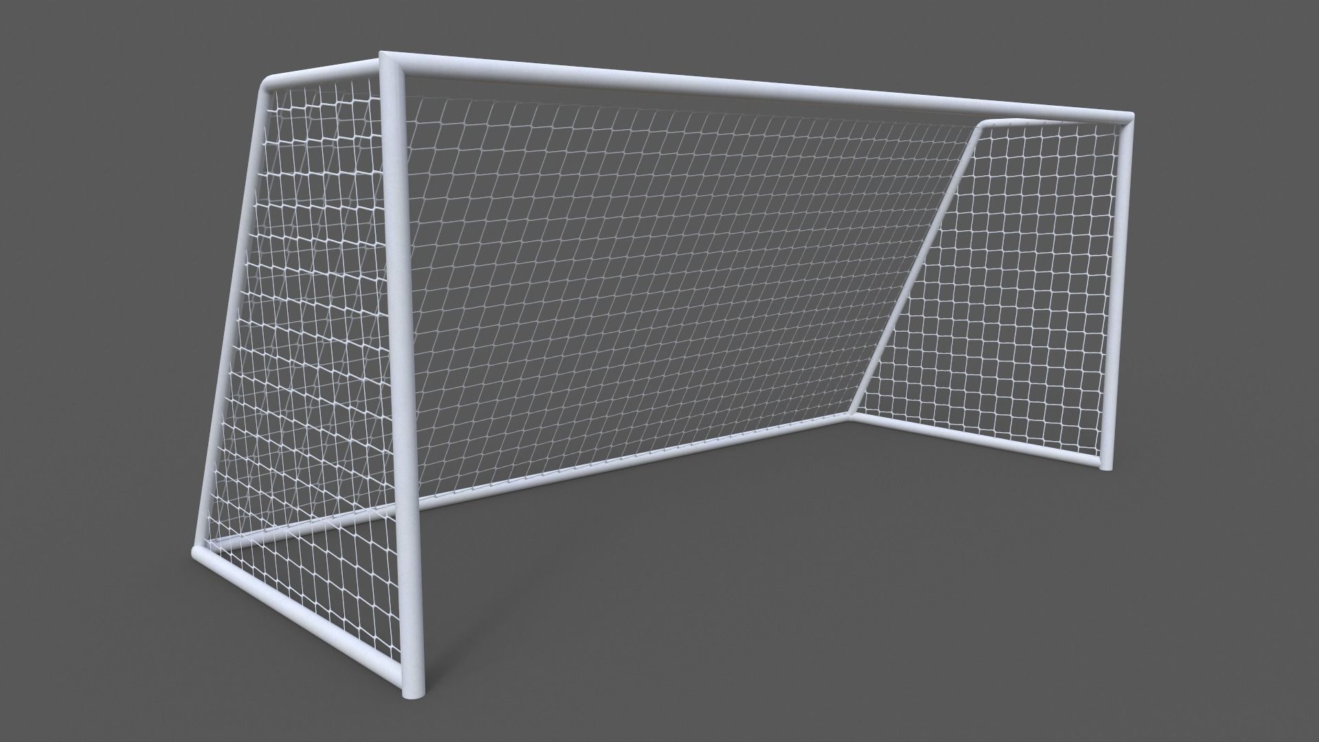 PBR Soccer Football Goal Post C Low-poly 3D model_4