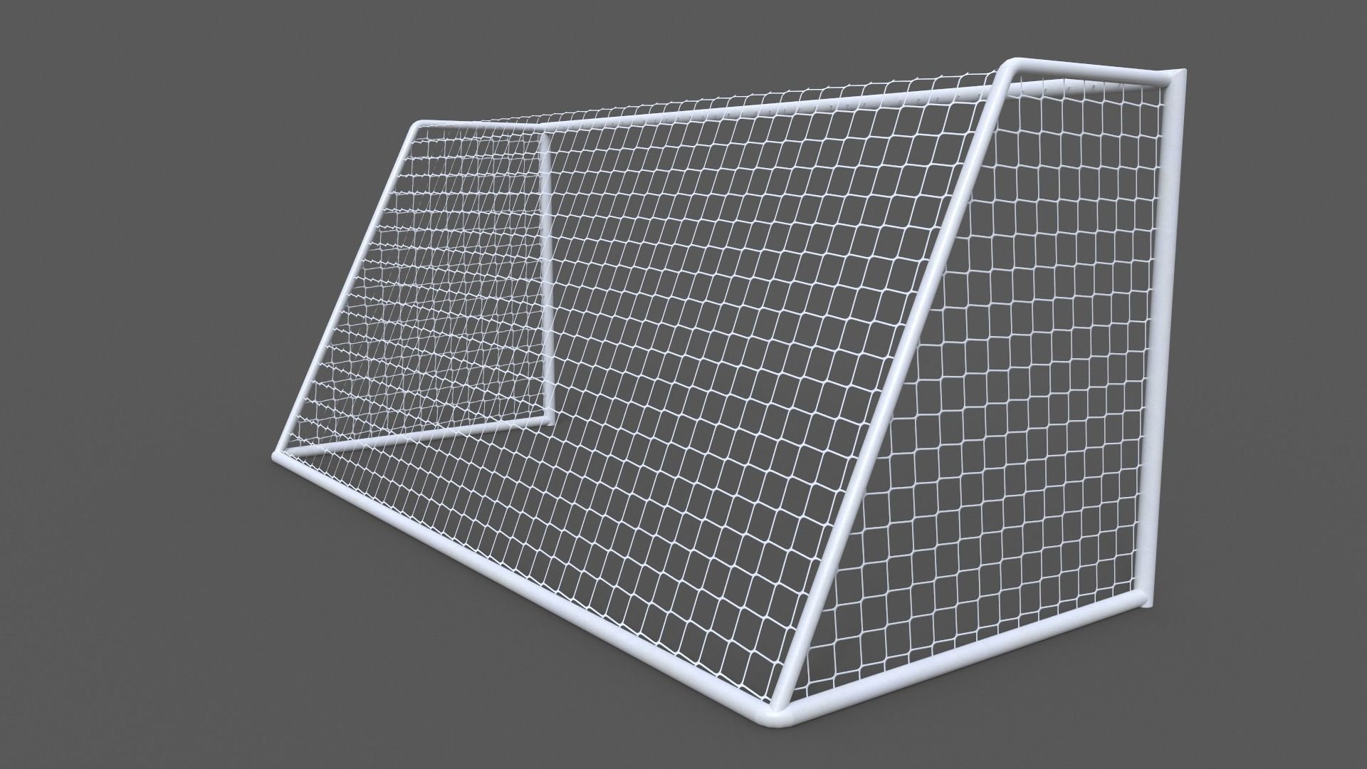 PBR Soccer Football Goal Post C Low-poly 3D model_5
