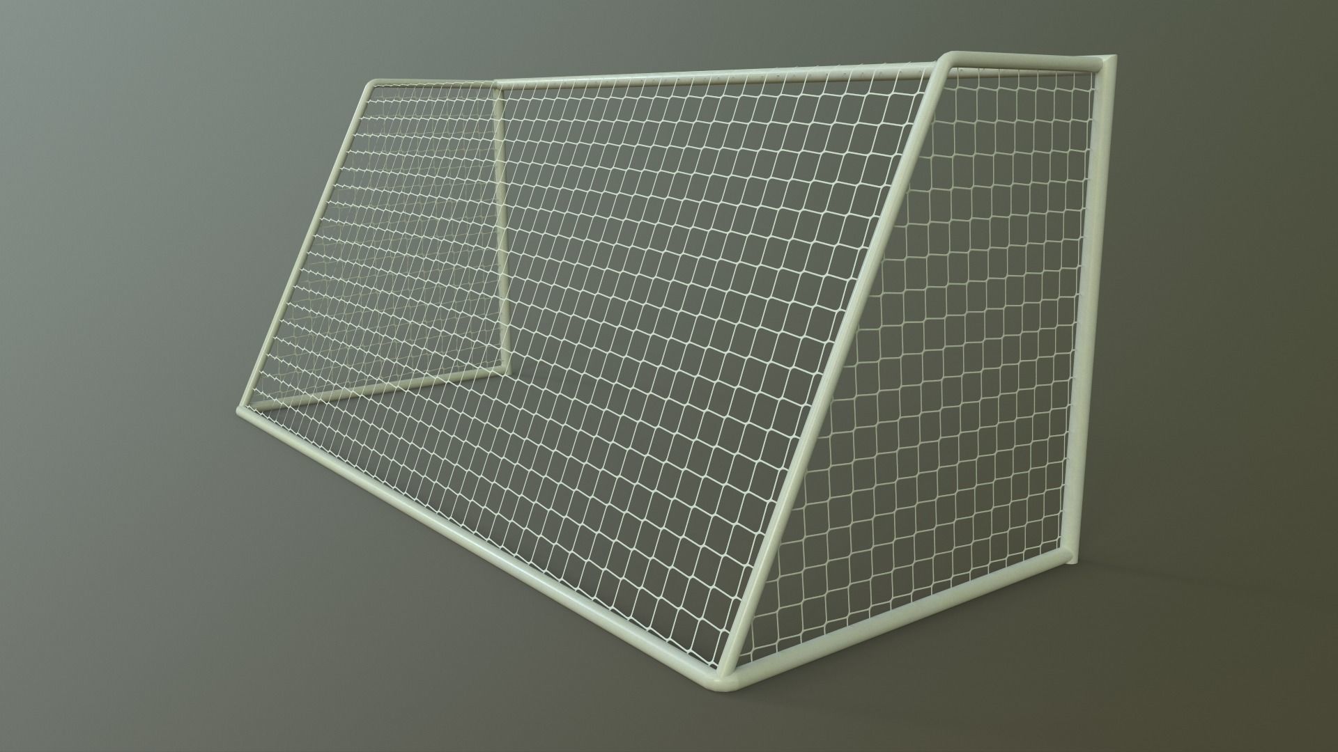 PBR Soccer Football Goal Post C Low-poly 3D model_12