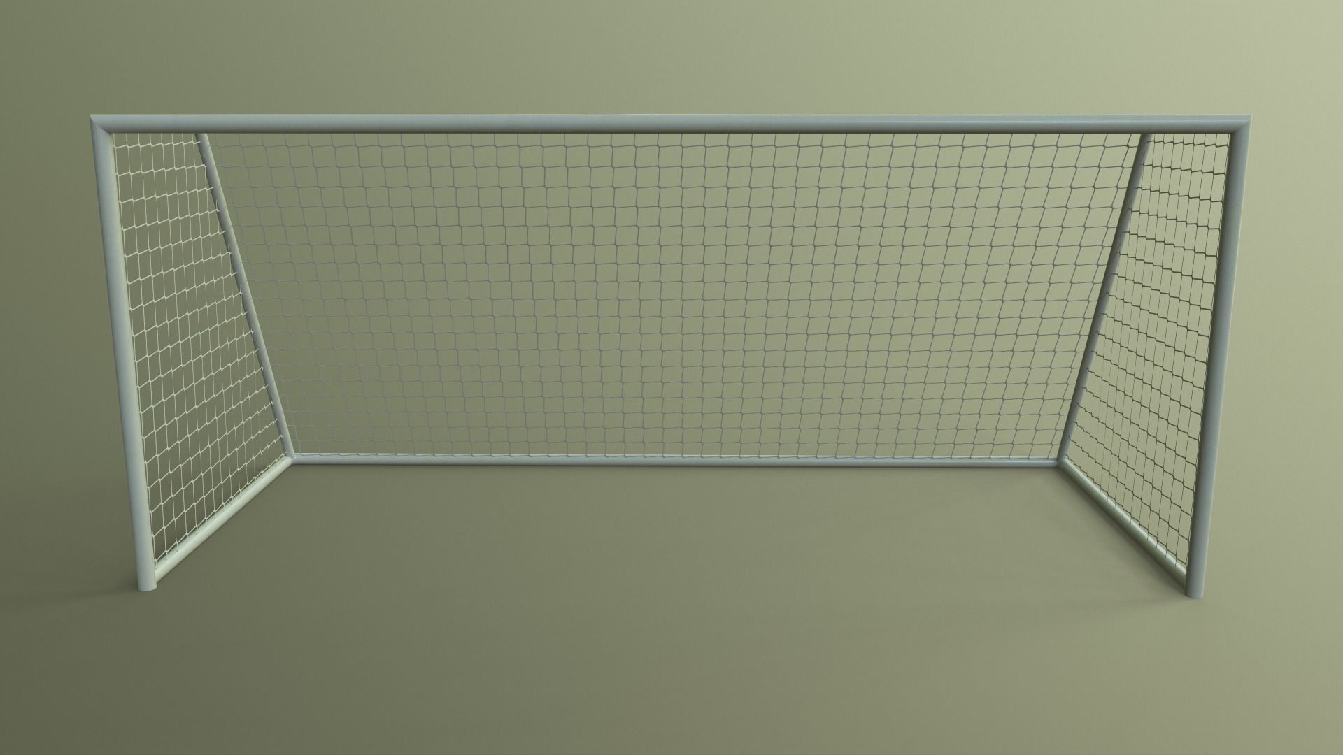PBR Soccer Football Goal Post C Low-poly 3D model_10