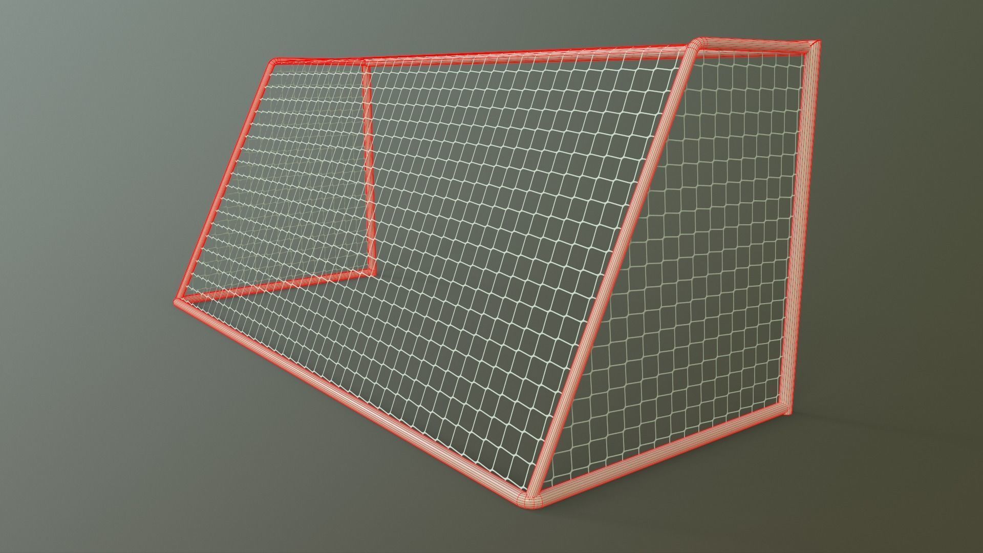 PBR Soccer Football Goal Post C Low-poly 3D model_19