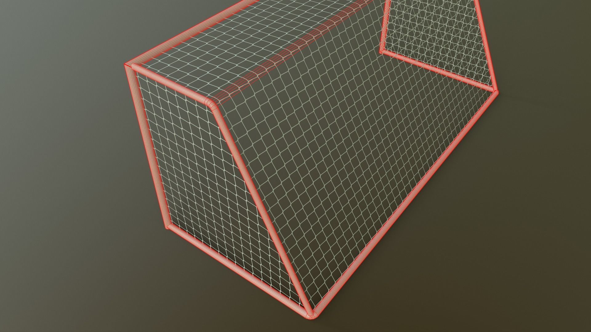 PBR Soccer Football Goal Post C Low-poly 3D model_22