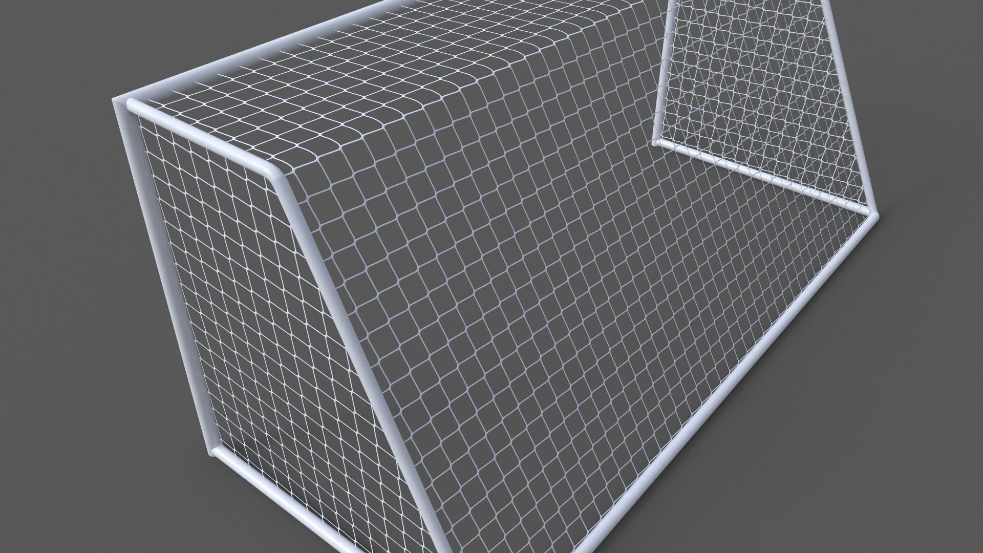 PBR Soccer Football Goal Post C Low-poly 3D model_8