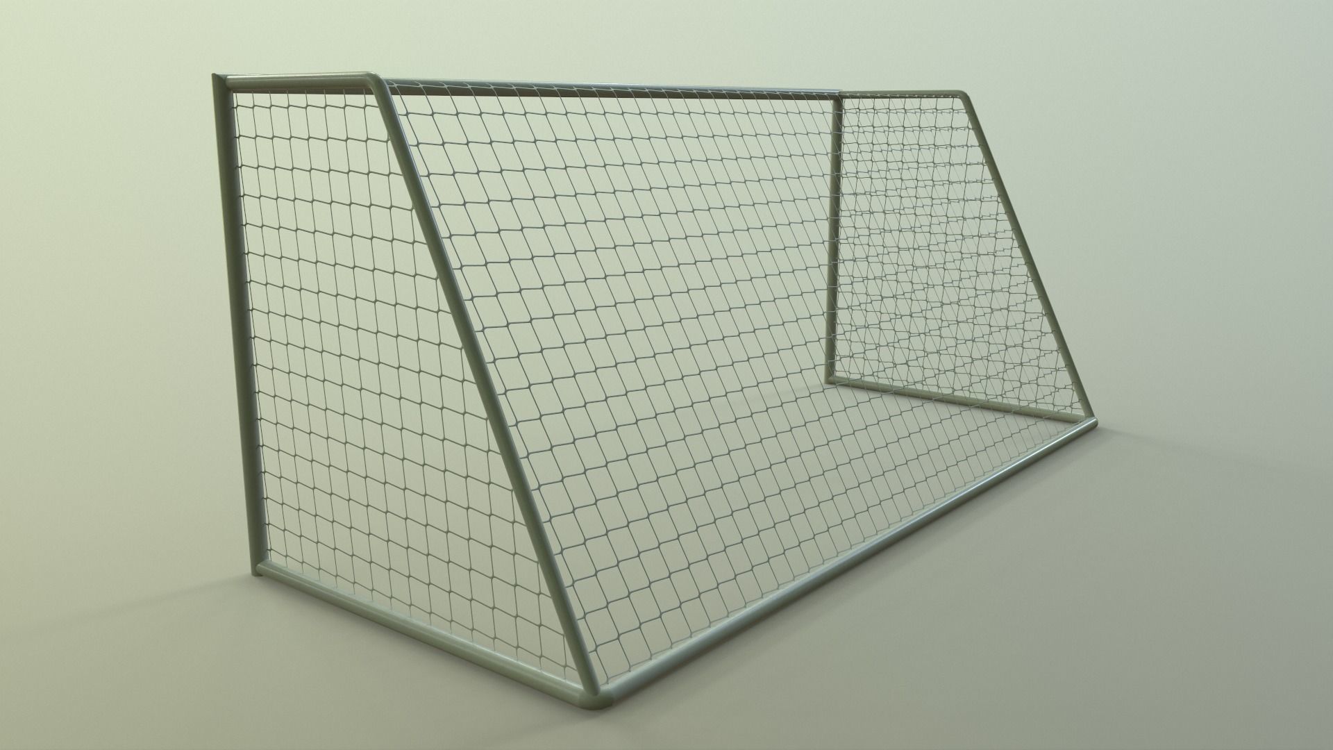 PBR Soccer Football Goal Post C Low-poly 3D model_14