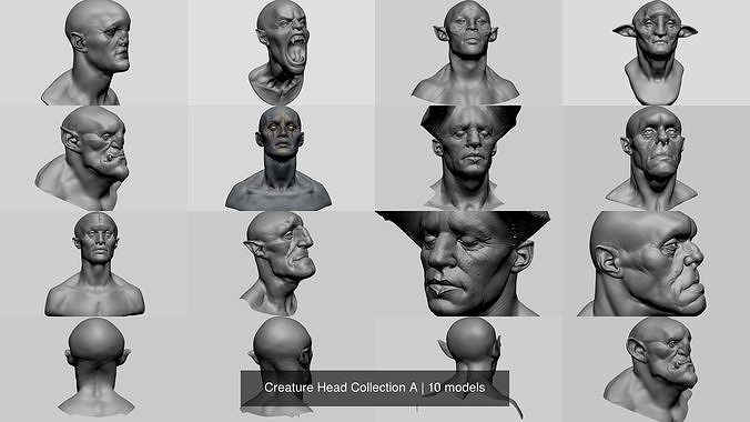 Creature Head Collection A 