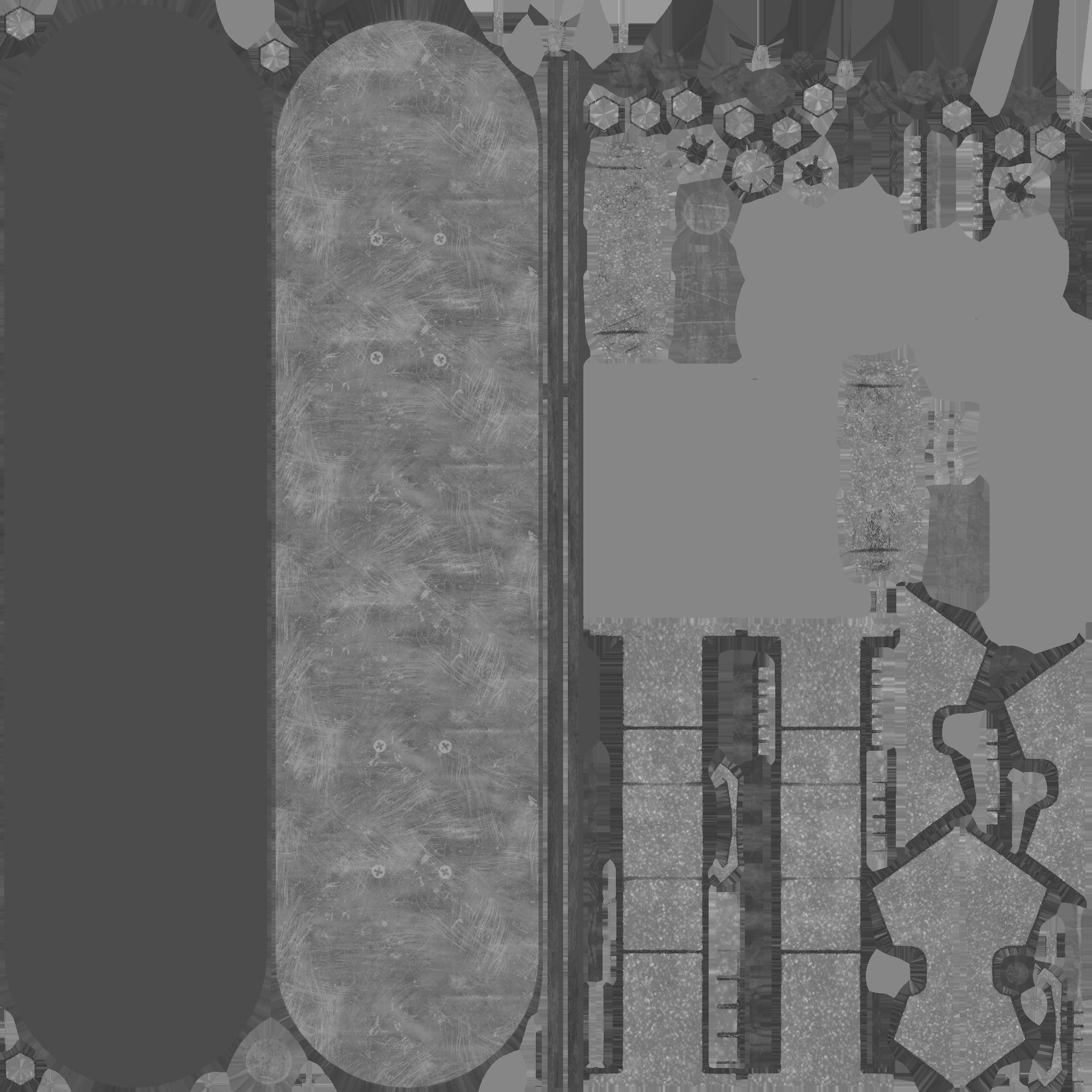 Realistic Skateboard 3D low-poly model with checkered pattern Low-poly 3D model_13