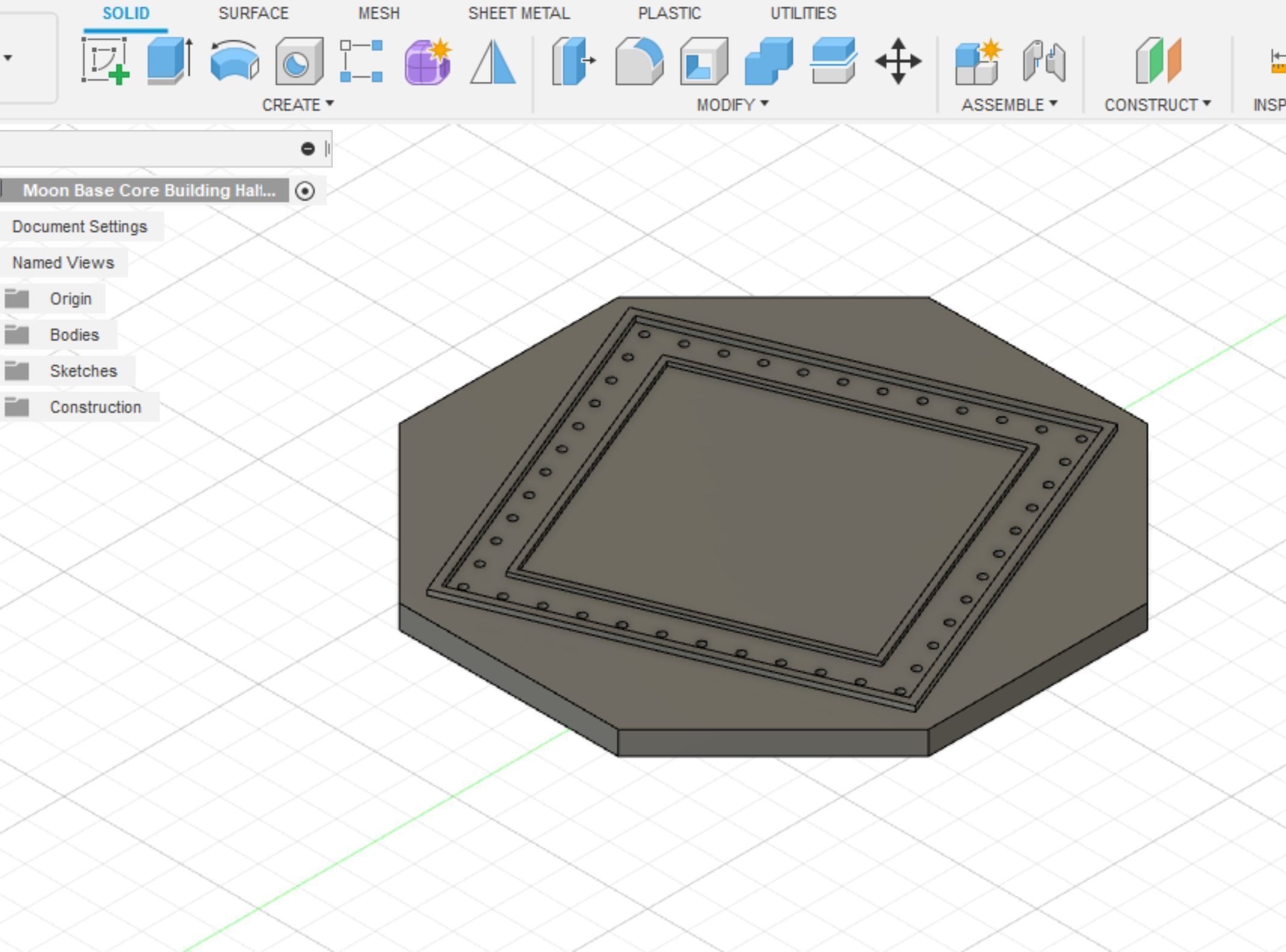 Moebius 2001 A Space Odyssey Aries 1B Moon Base Kit 3D STL Files 3D print model_5
