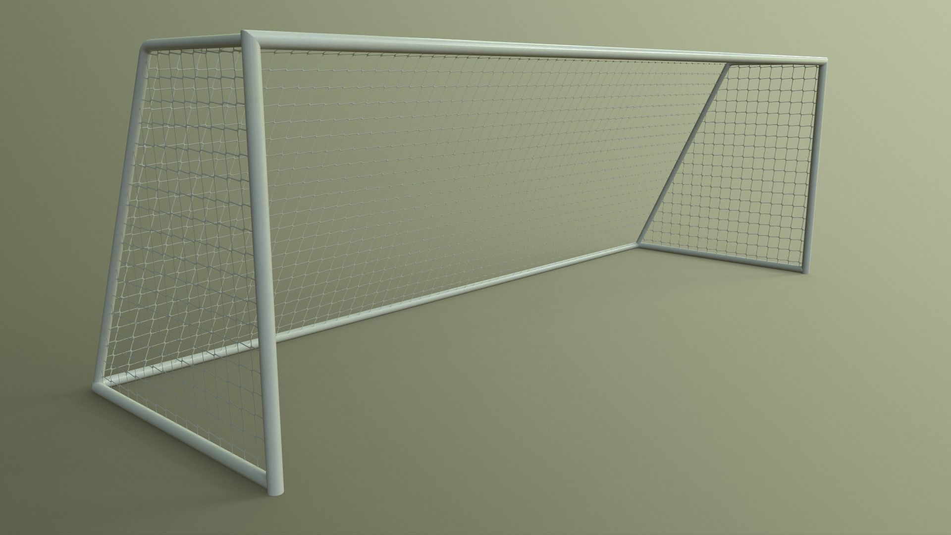 PBR Soccer Football Goal Post D Low-poly 3D model_11
